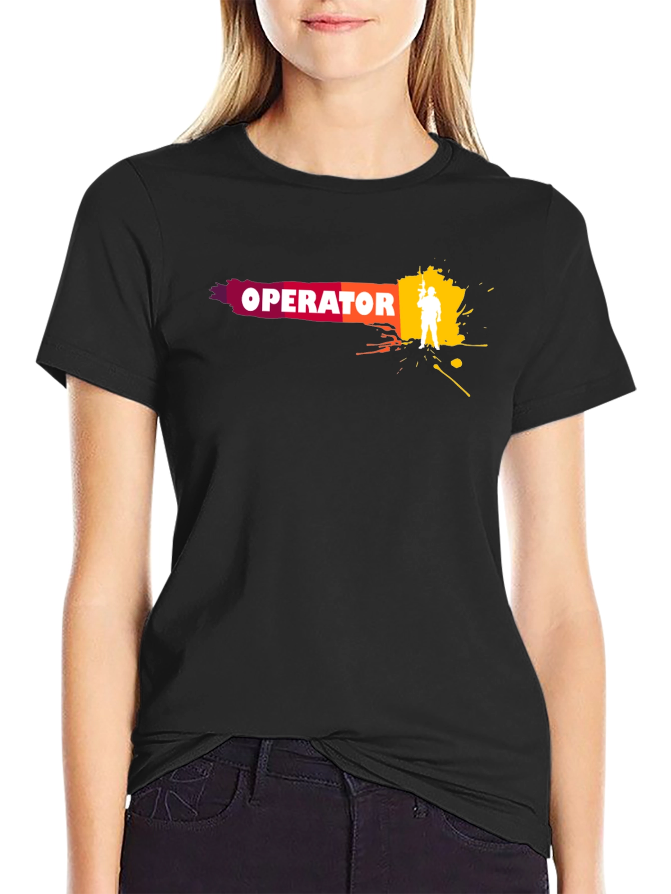 Operator Graphic Tee - Stylish Mens Black T-Shirt