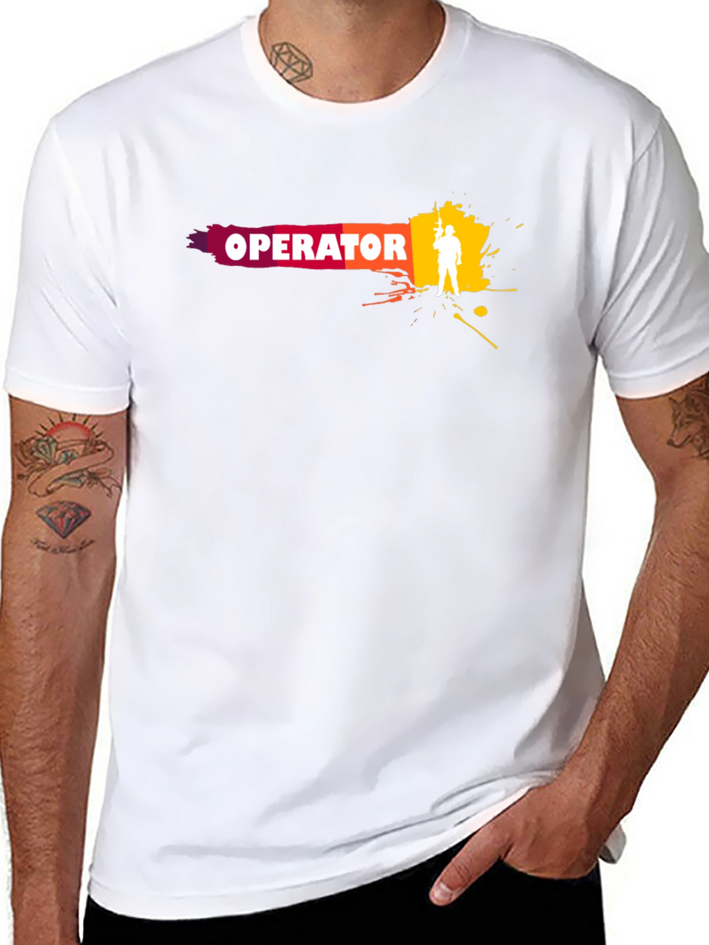 Operator Graphic Tee - Stylish Mens Black T-Shirt