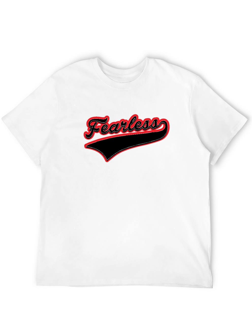 Fearless Graphic Tee - Stylish Black Cotton T-Shirt