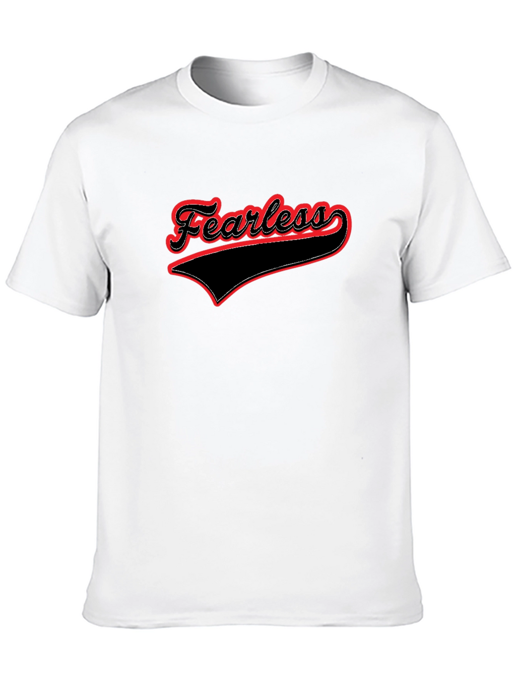 Fearless Graphic Tee - Stylish Black Cotton T-Shirt