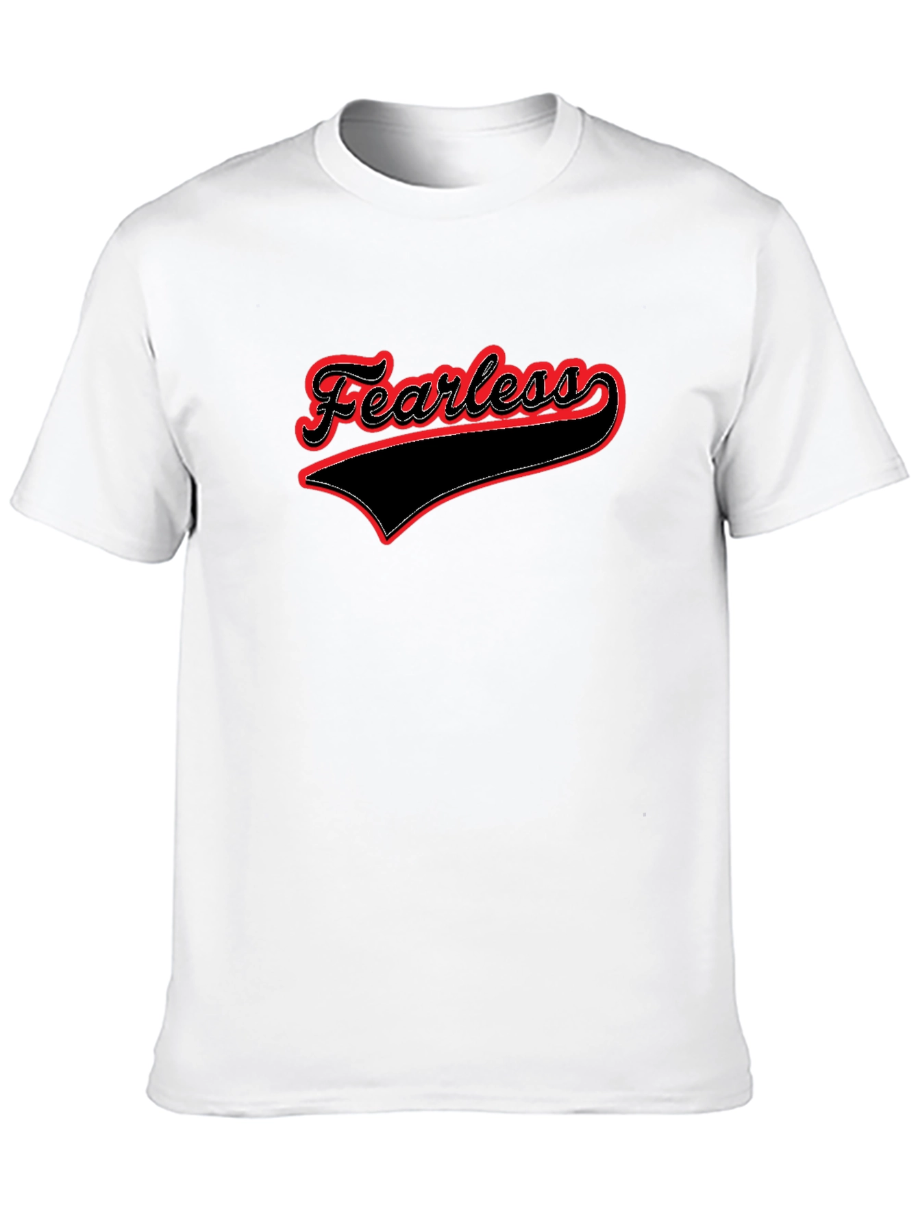 Fearless Graphic Tee - Stylish Black Cotton T-Shirt