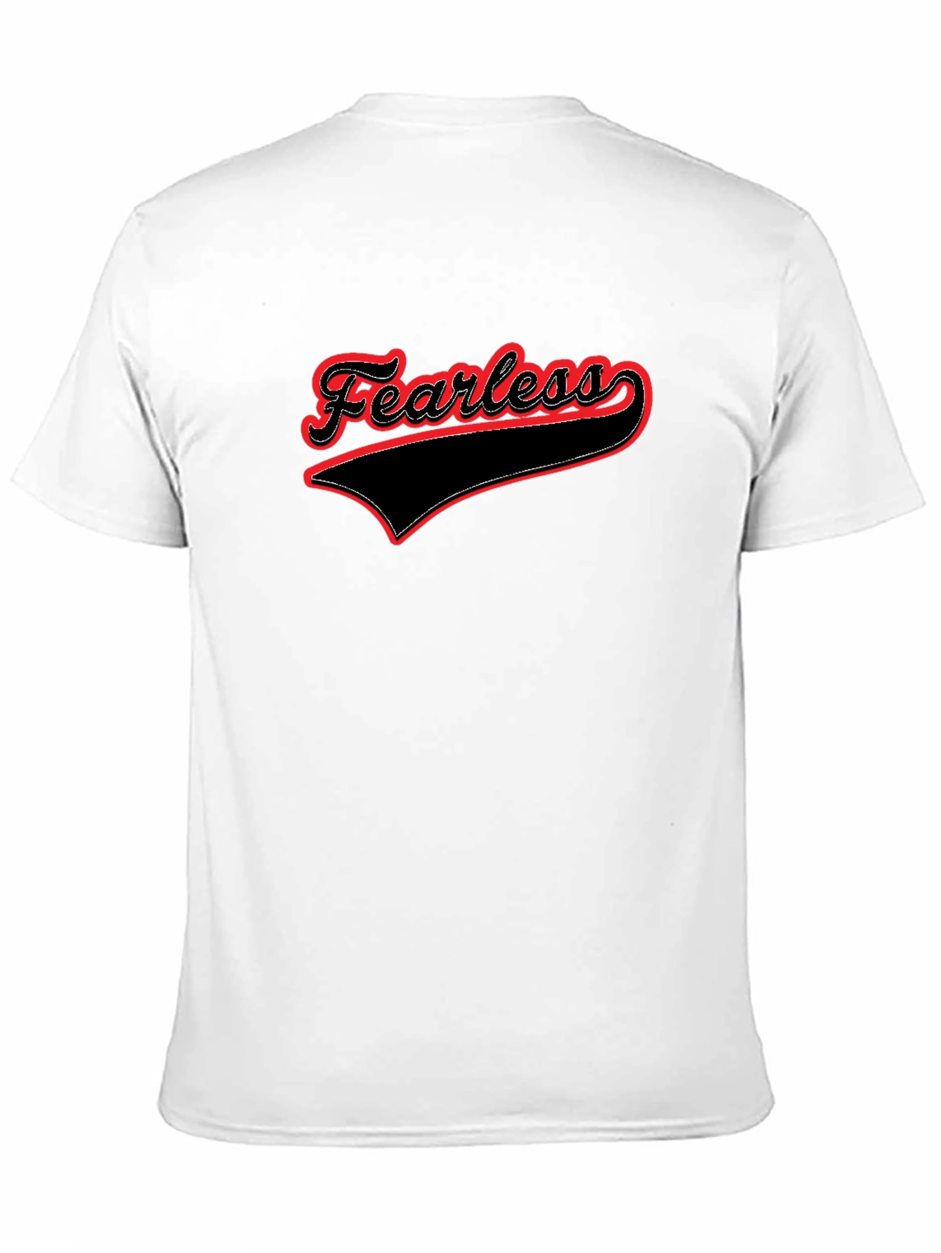Fearless Graphic Tee - Stylish Black Cotton T-Shirt
