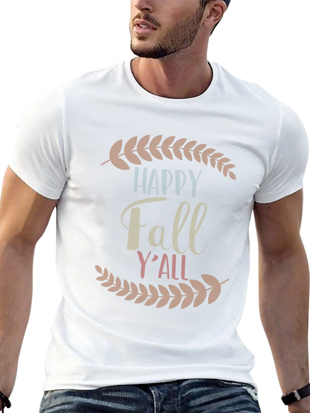 Happy Fall Yall Graphic Tee - Autumn Comfort