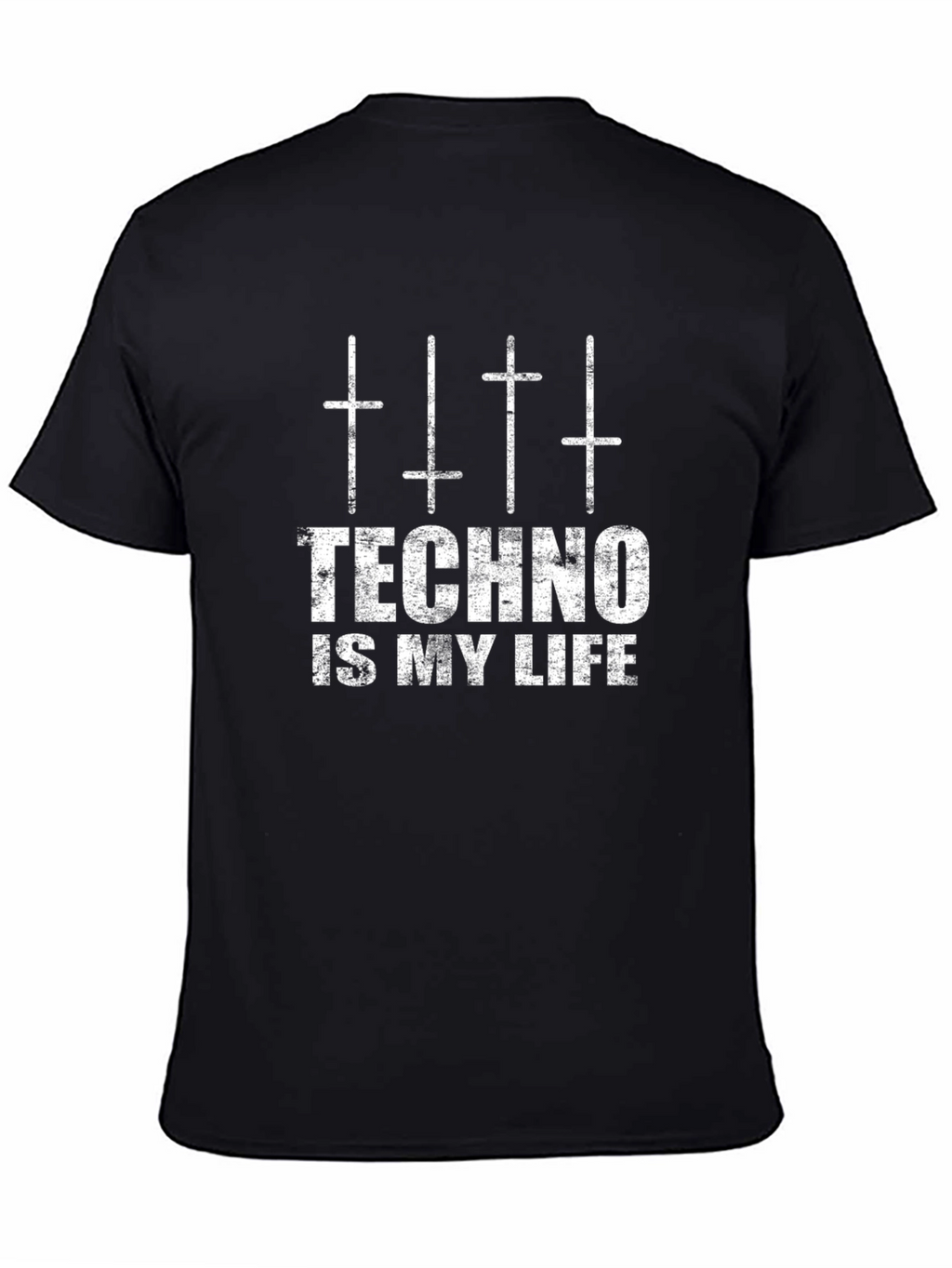 Techno is my Life Black T-Shirt