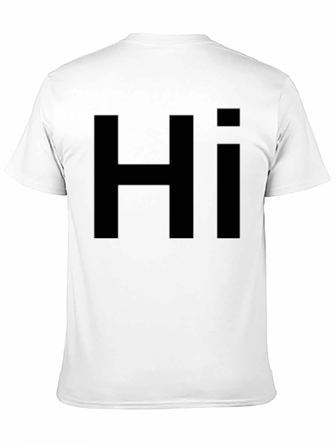 Bold Hi Graphic Tee - Casual Style