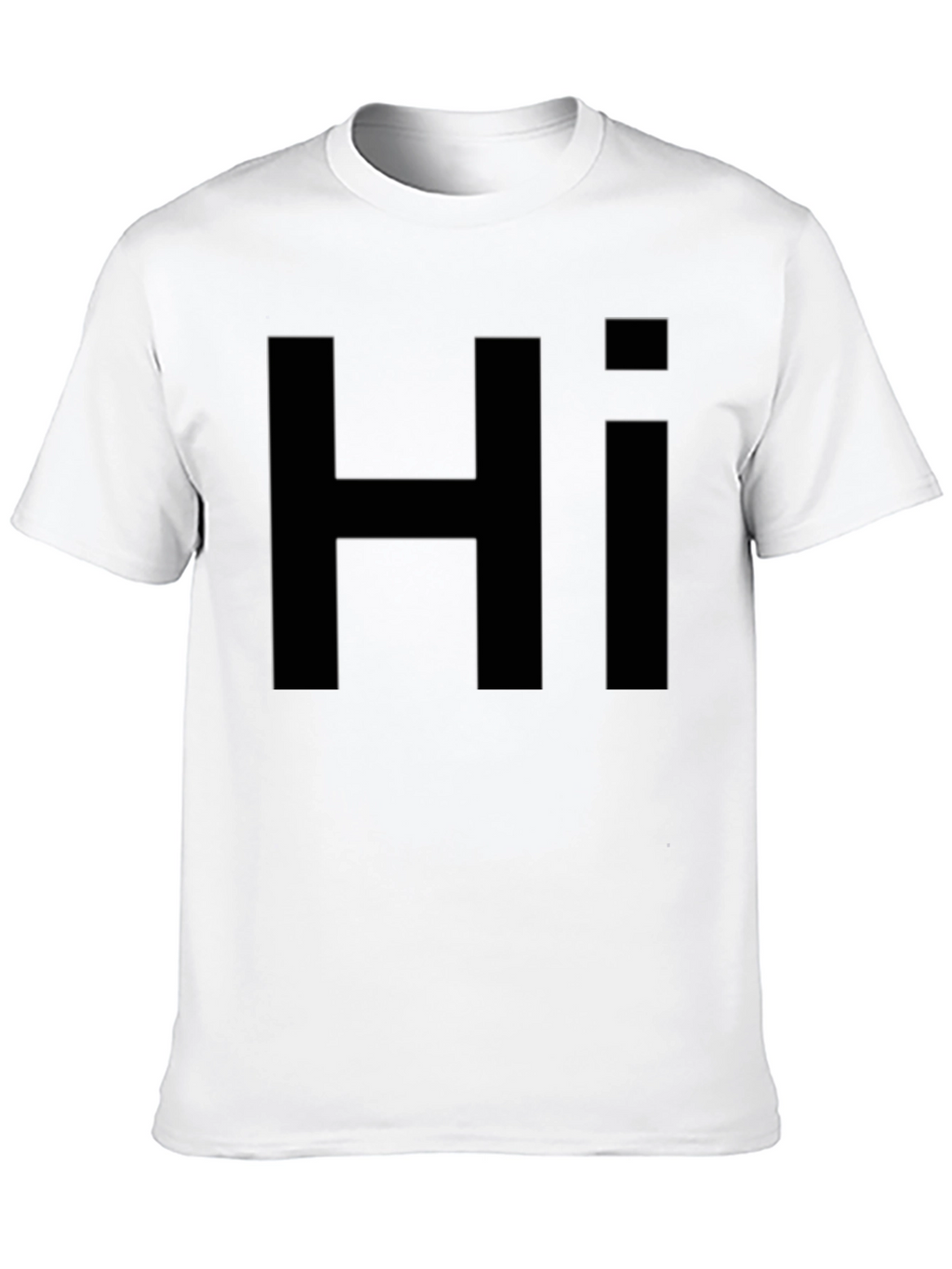 Bold Hi Graphic Tee - Casual Style