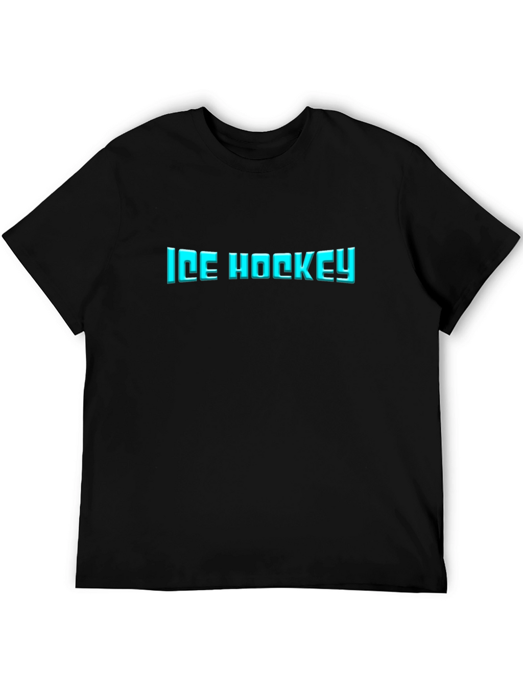 Ice Hockey Graphic Black T-Shirt