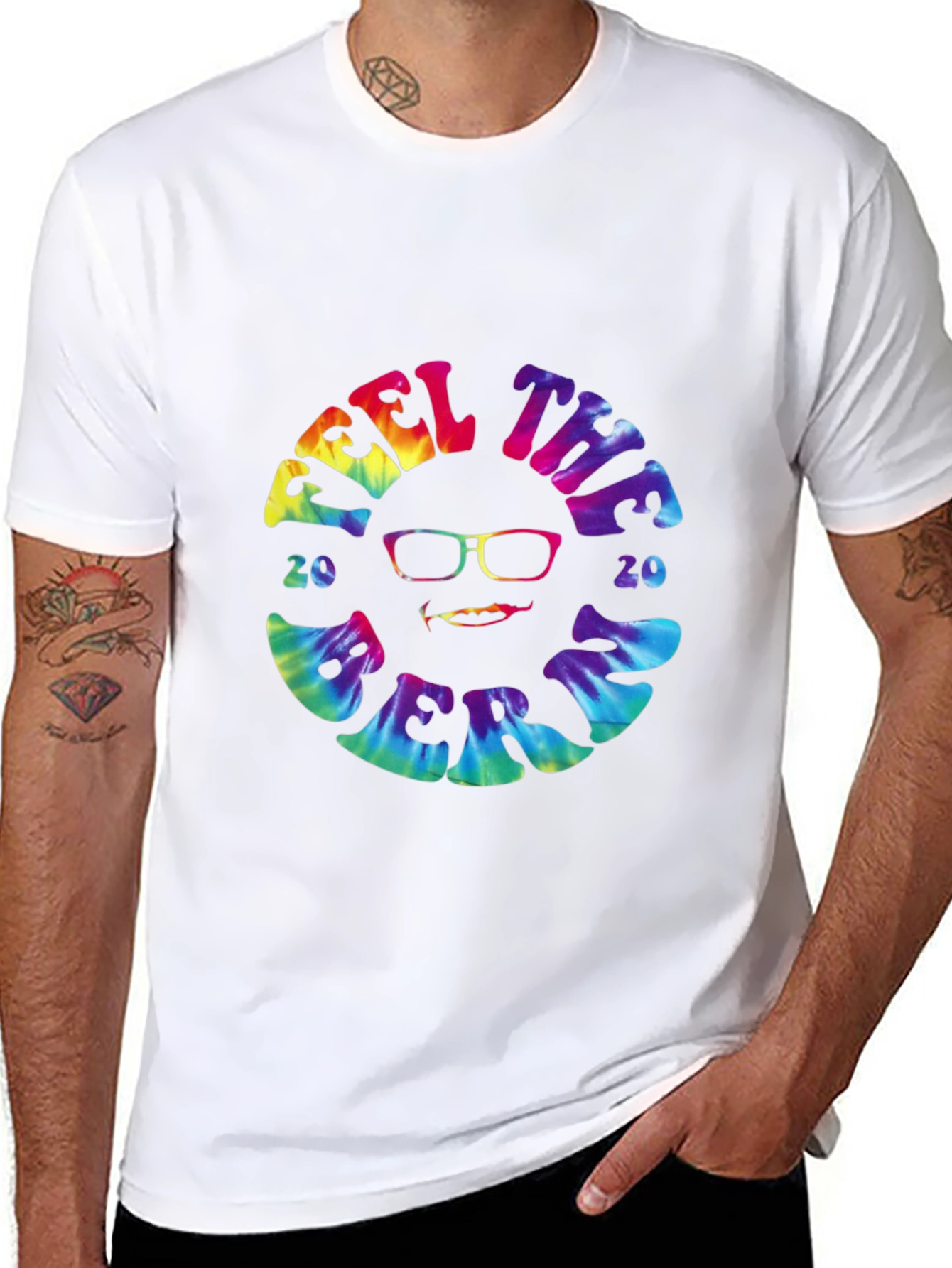 Feel the Bern 2020 Tie-Dye Graphic Tee