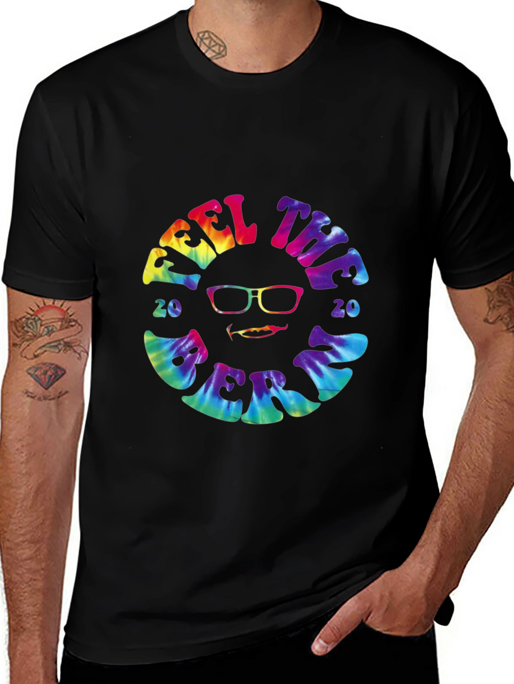 Feel the Bern 2020 Tie-Dye Graphic Tee