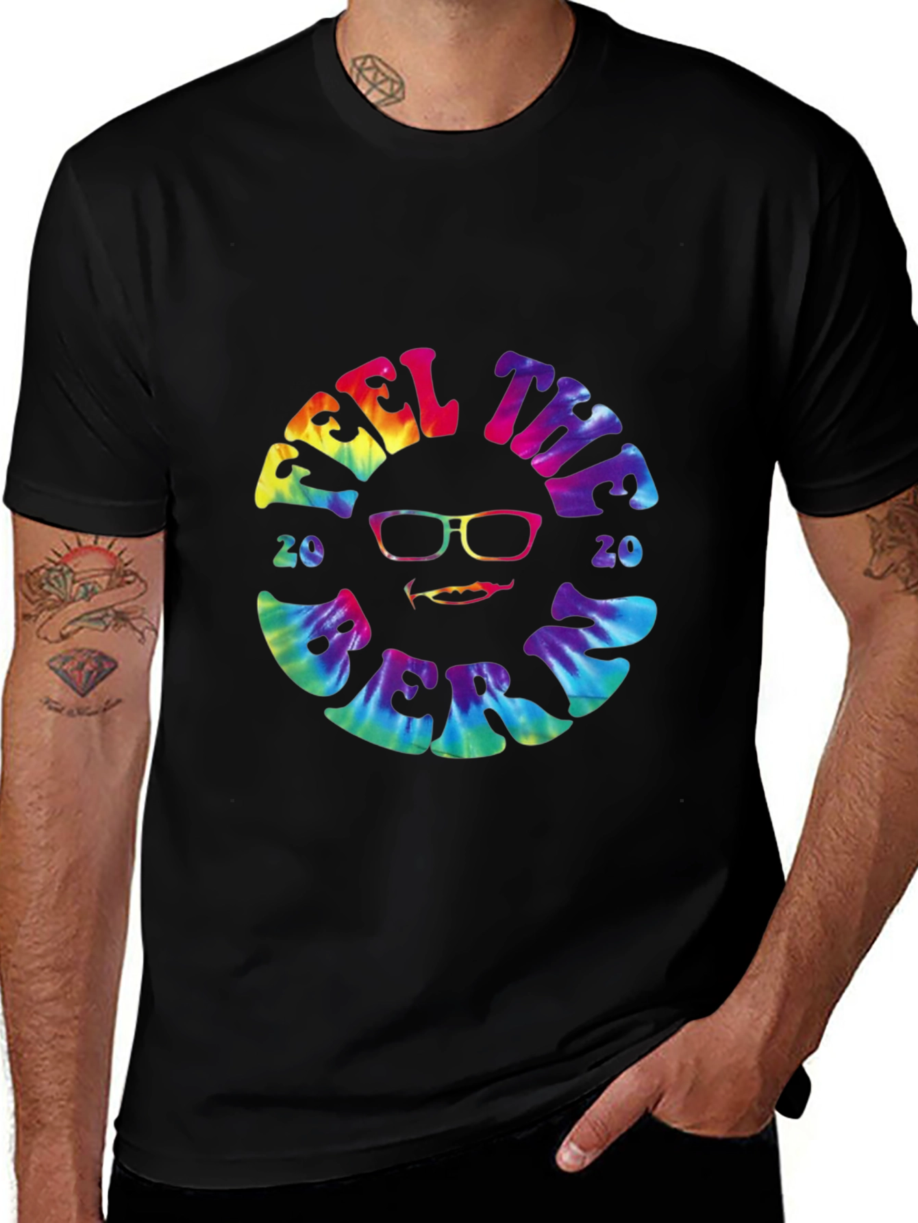 Feel the Bern 2020 Tie-Dye Graphic Tee