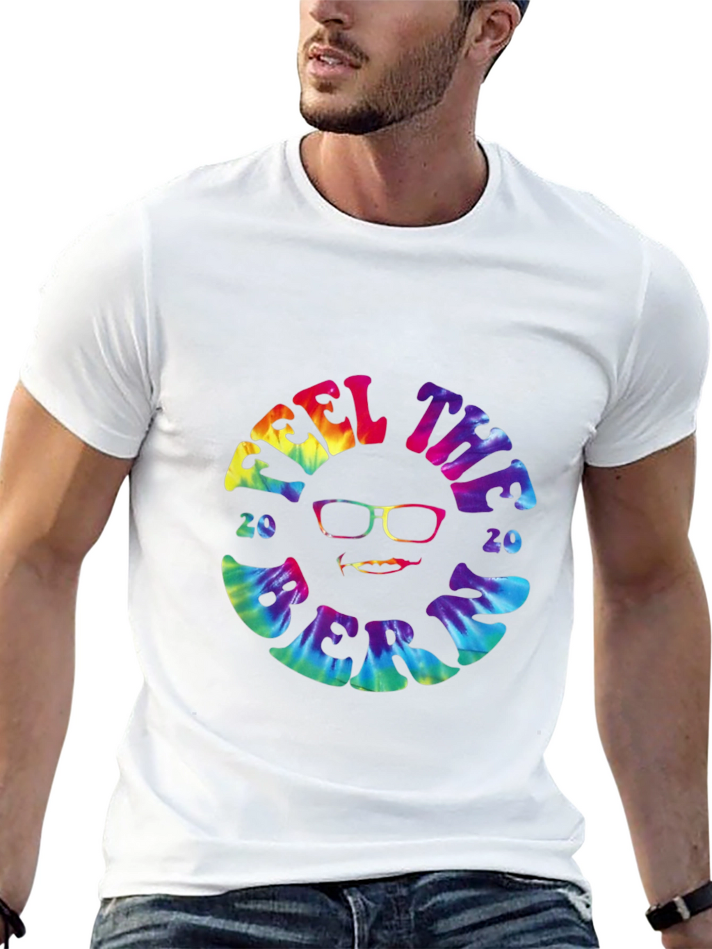 Feel the Bern 2020 Tie-Dye Graphic Tee