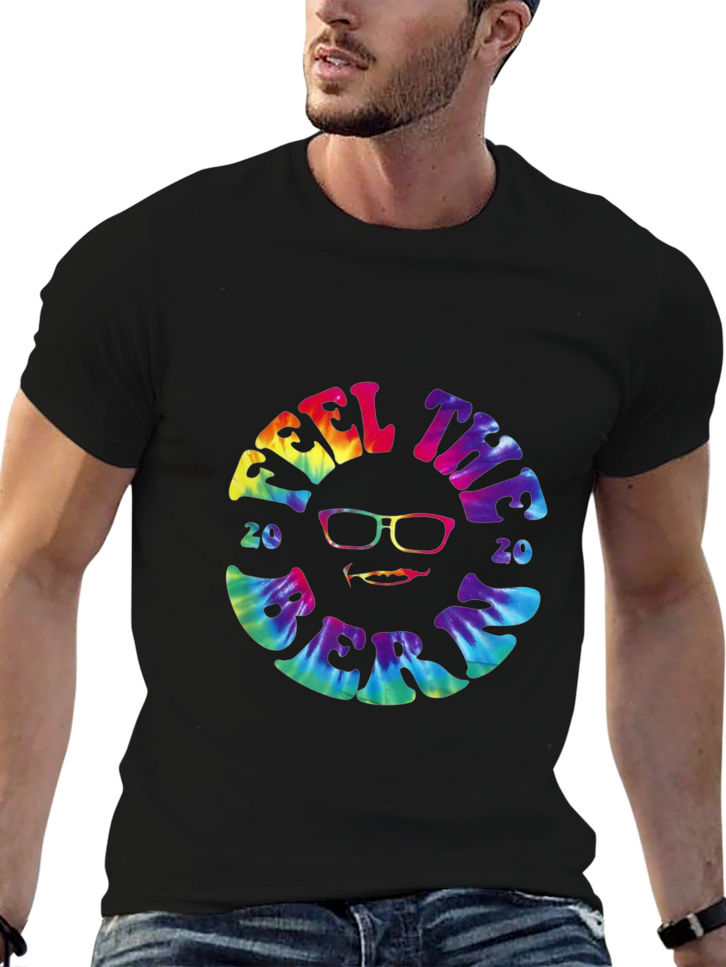 Feel the Bern 2020 Tie-Dye Graphic Tee