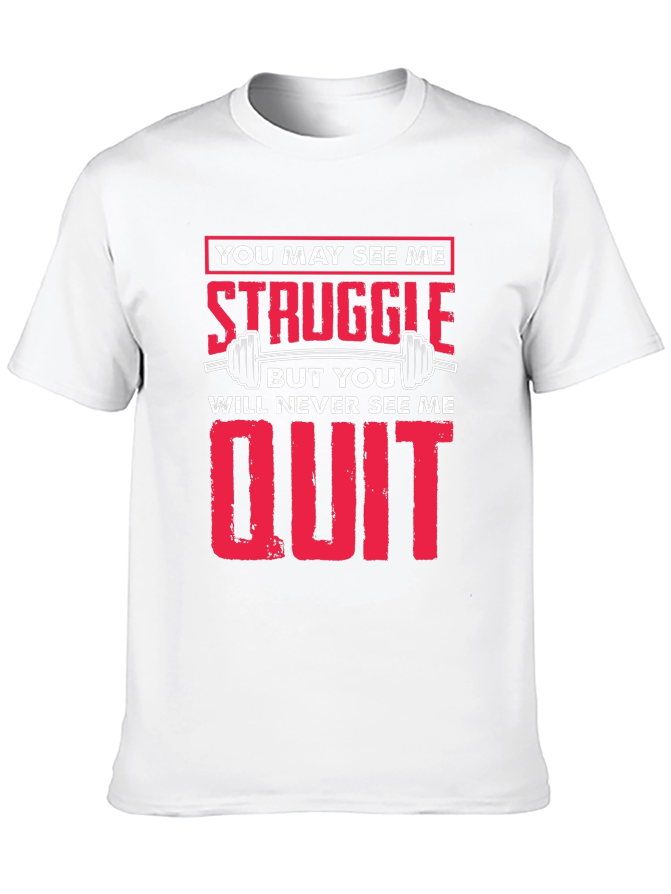 Struggle Never Quit Black T-Shirt
