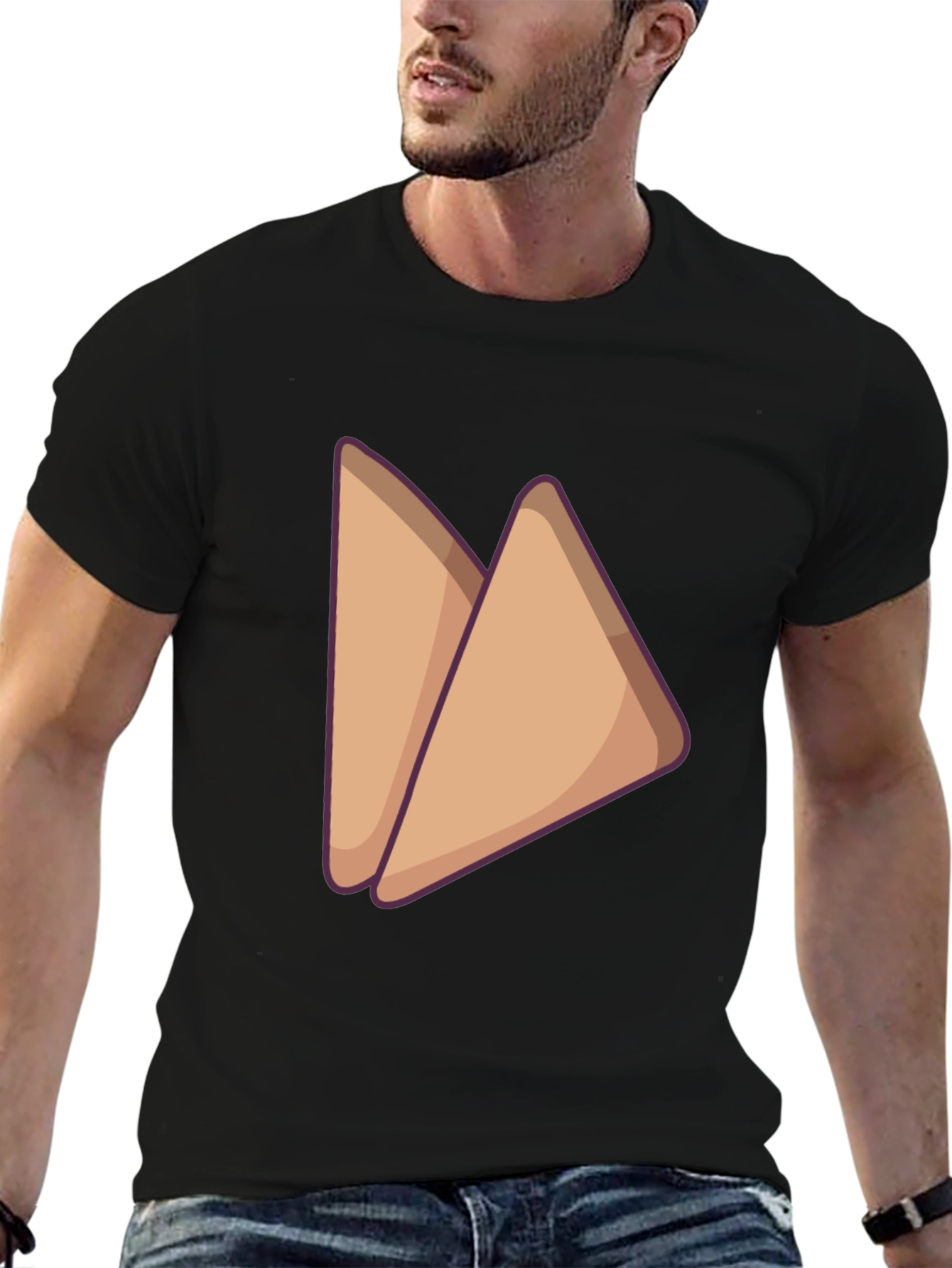 Sandwich Graphic Tee - Casual Black T-Shirt