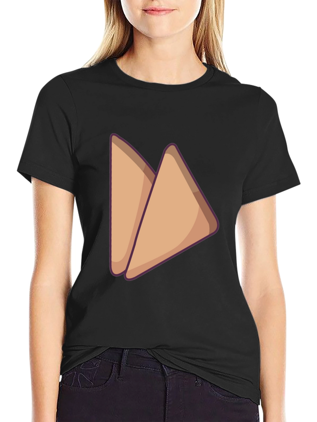 Sandwich Graphic Tee - Casual Black T-Shirt