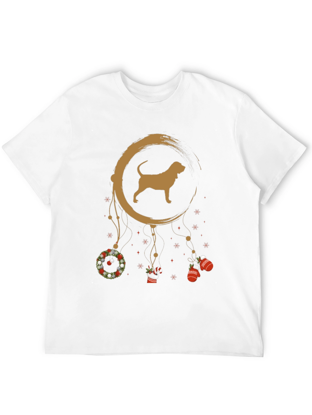 Dog Breed Dreamcatcher Christmas Black T-Shirt