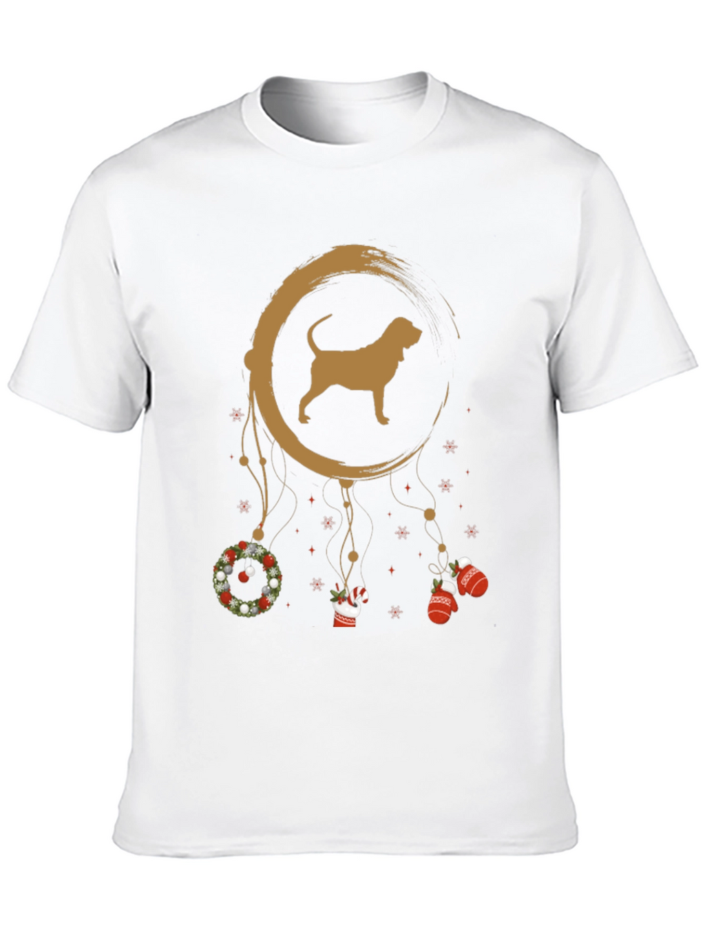 Dog Breed Dreamcatcher Christmas Black T-Shirt