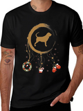 Dog Breed Dreamcatcher Christmas Black T-Shirt