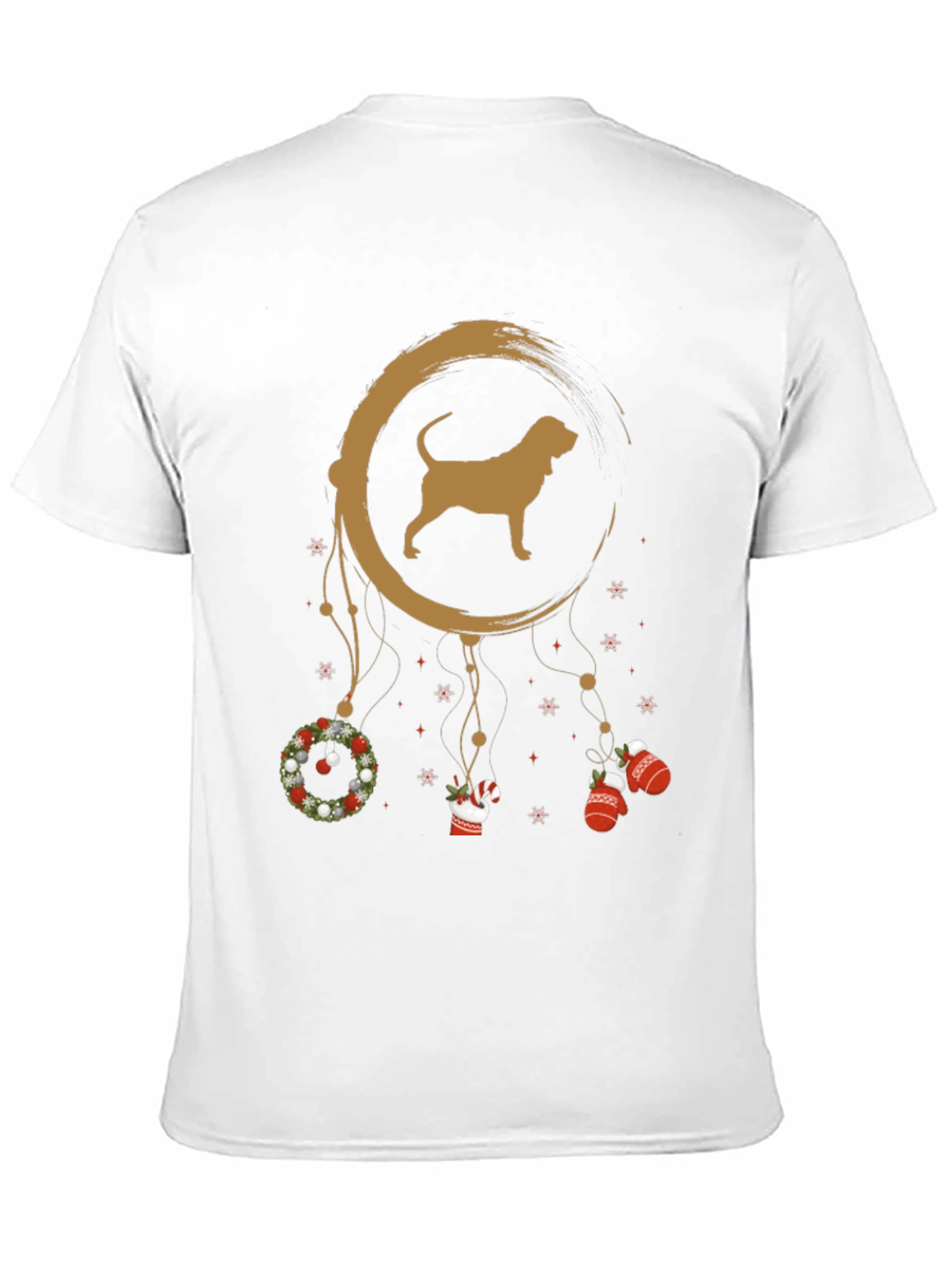 Dog Breed Dreamcatcher Christmas Black T-Shirt