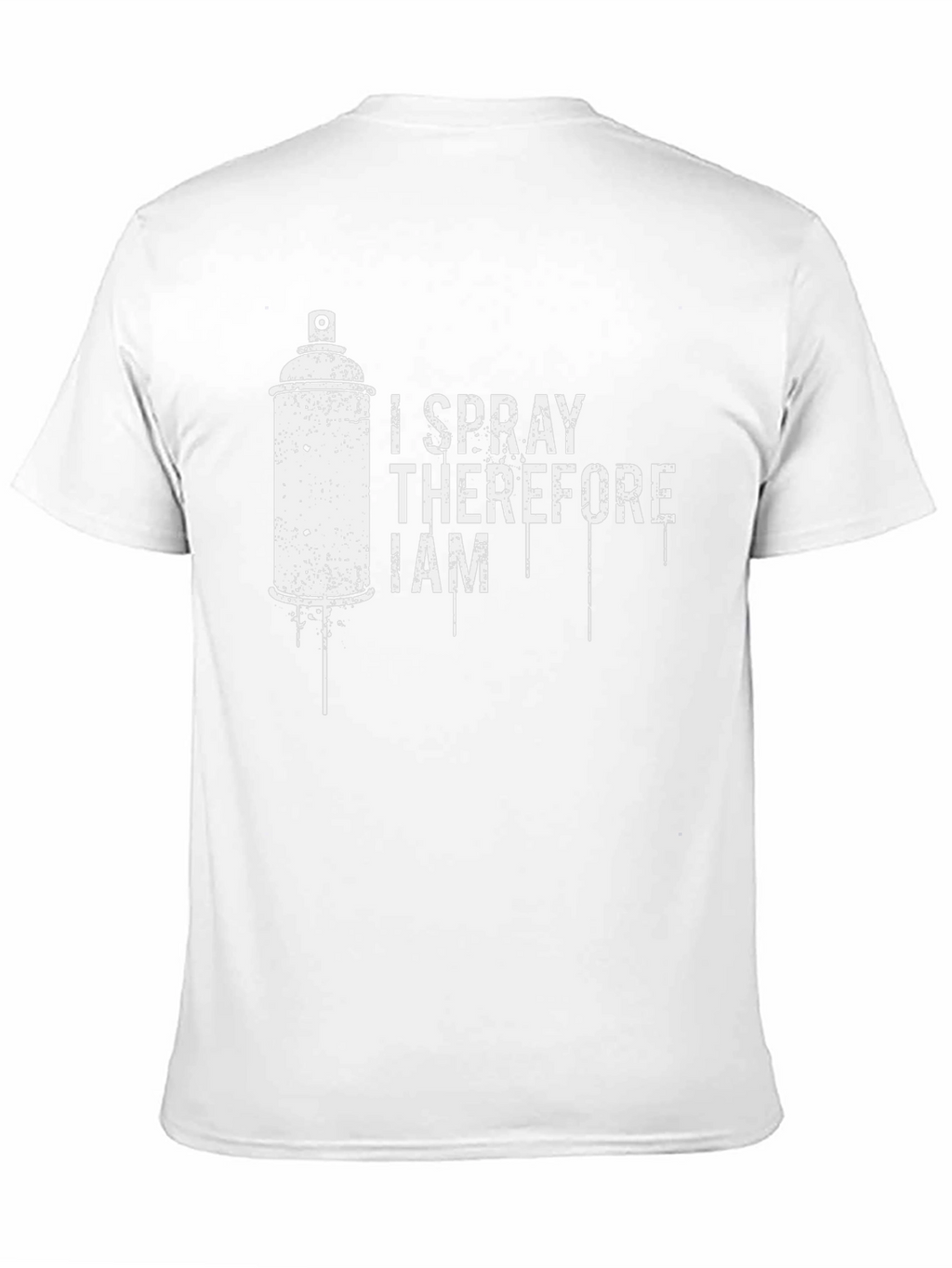 I Spray Therefore I Am Black T-Shirt