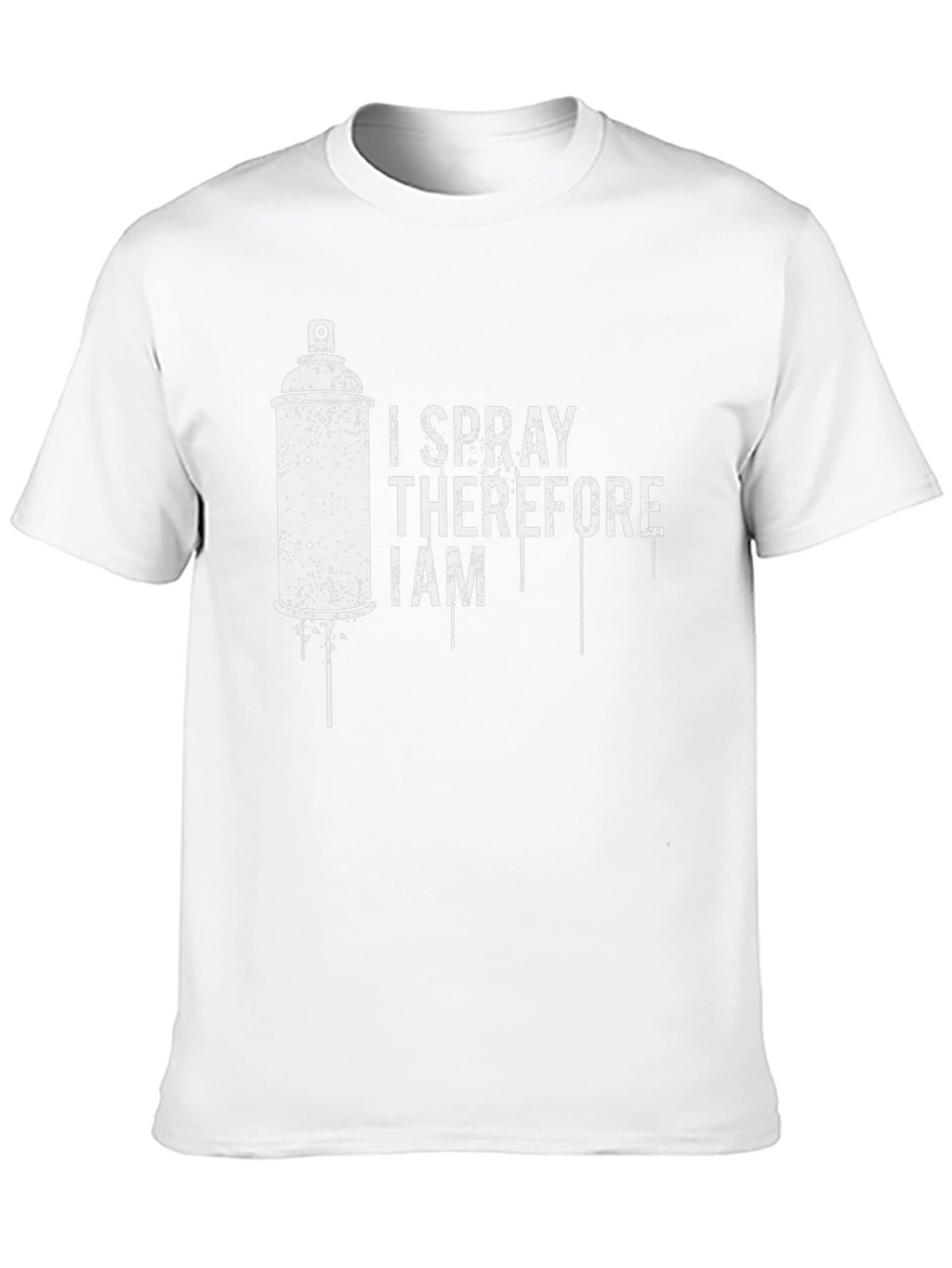I Spray Therefore I Am Black T-Shirt