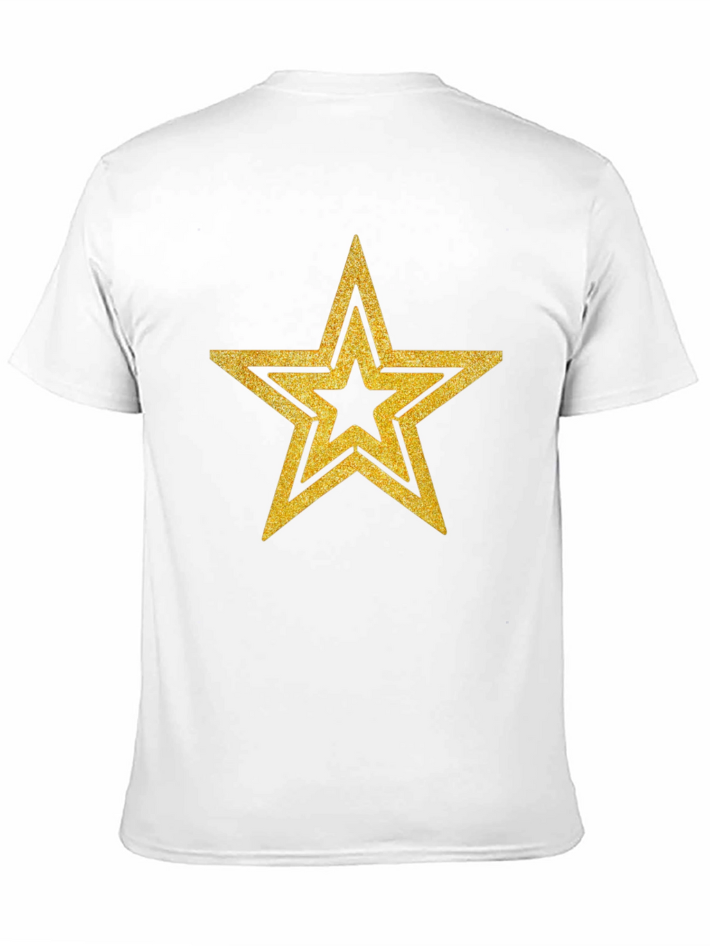 Gold Star Graphic Black T-Shirt