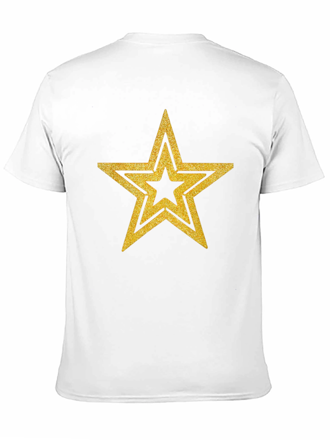 Gold Star Graphic Black T-Shirt