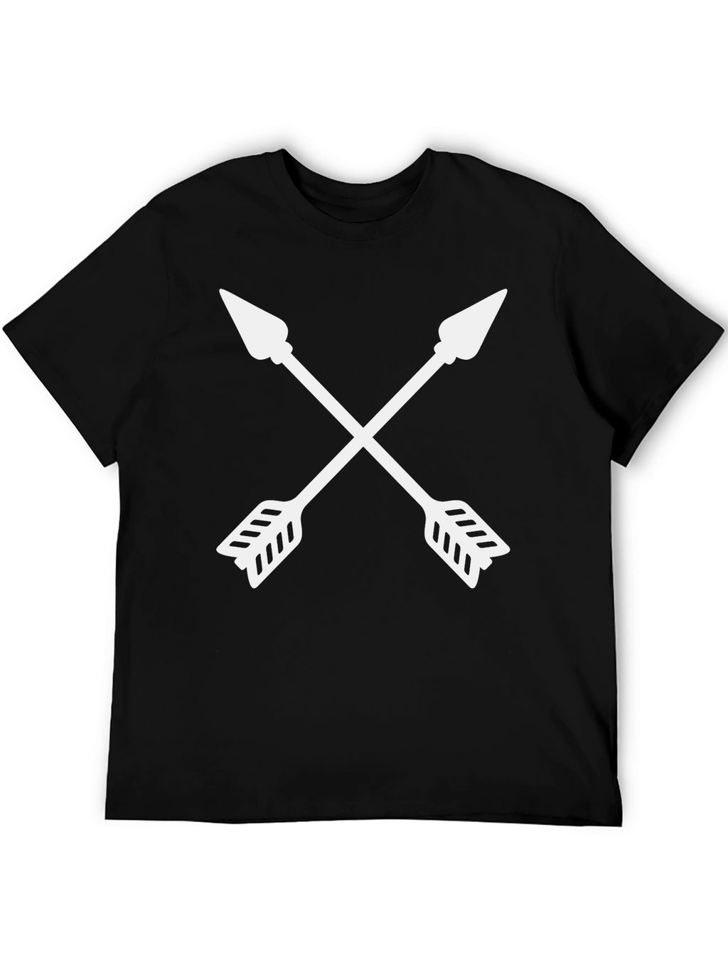 Crossed Arrows Graphic Tee - Black Casual Shirt