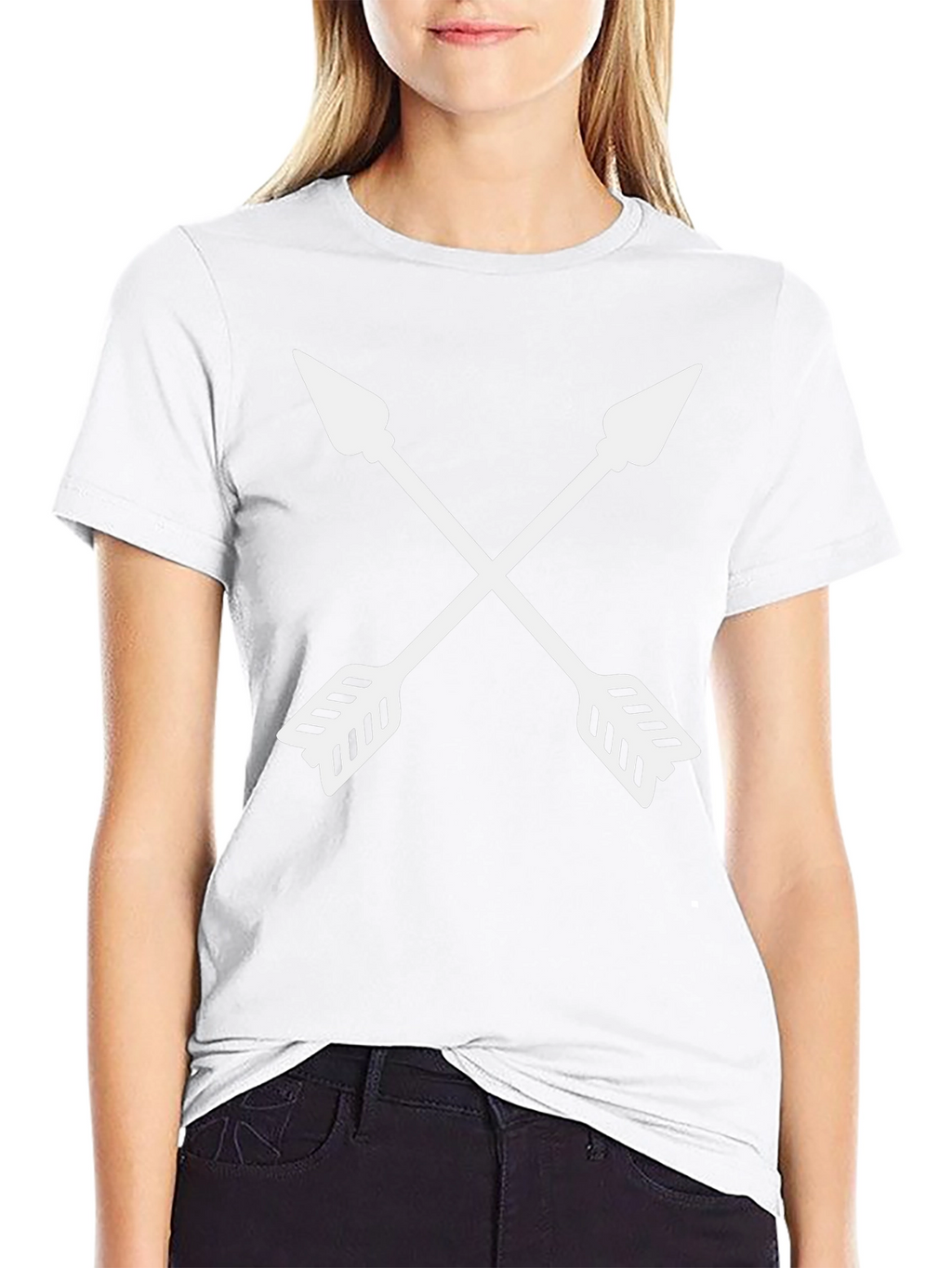 Crossed Arrows Graphic Tee - Black Casual Shirt