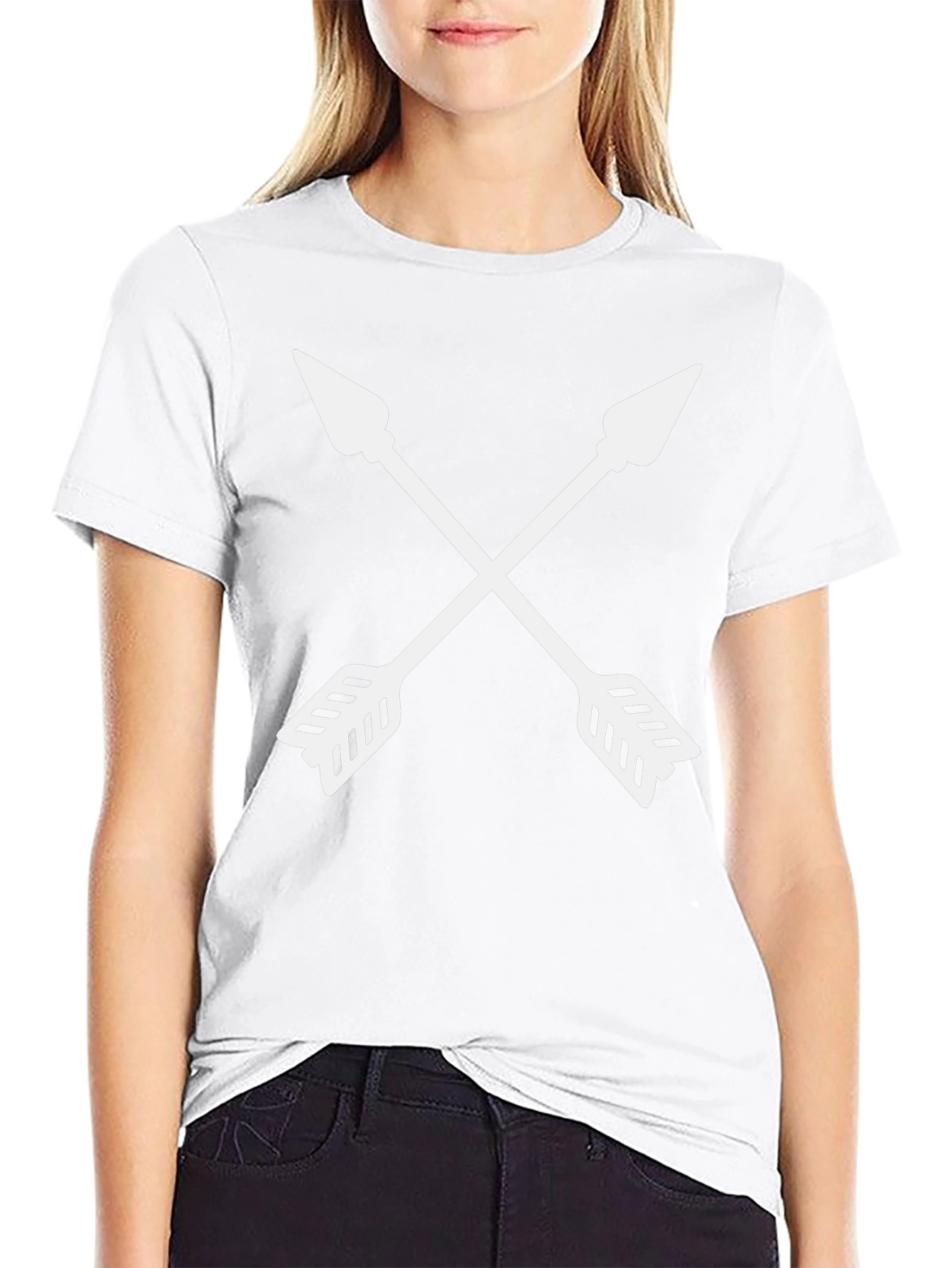 Crossed Arrows Graphic Tee - Black Casual Shirt