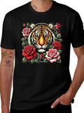 Tiger & Roses Graphic Tee
