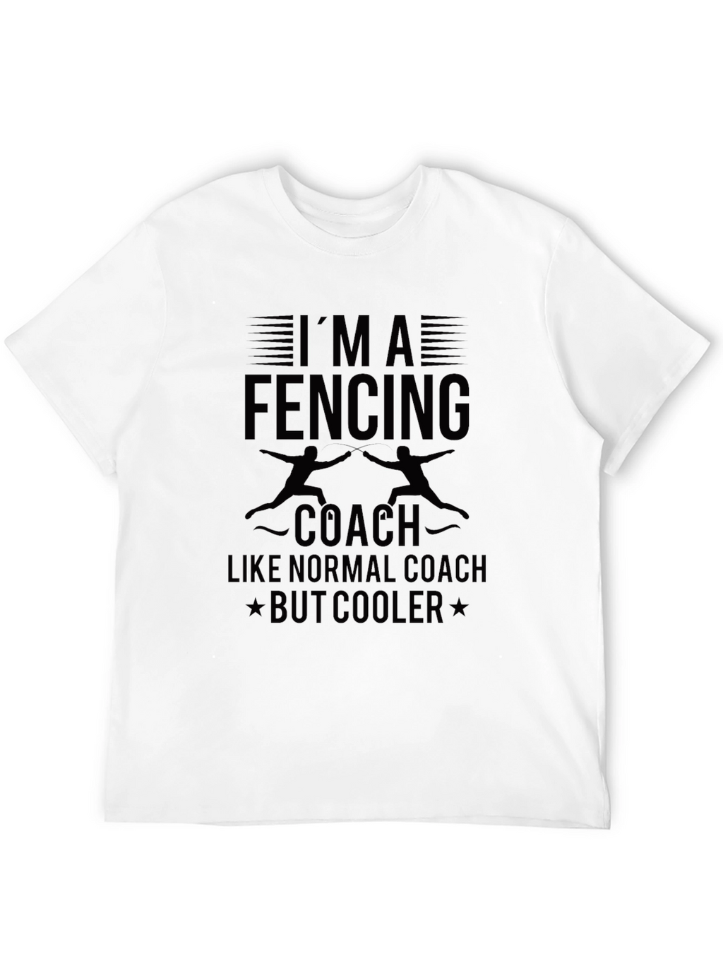 Fencing Coach T-Shirt - Cool & Unique Design
