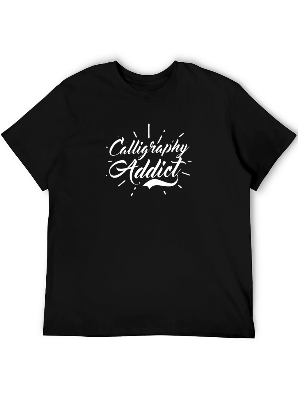 Calligraphy Addict Black T-Shirt