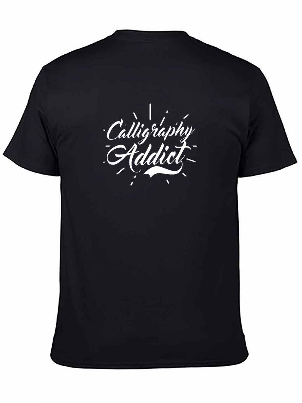Calligraphy Addict Black T-Shirt