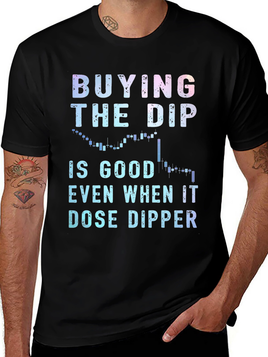 Buying the Dip T-Shirt - Crypto Investor Tee