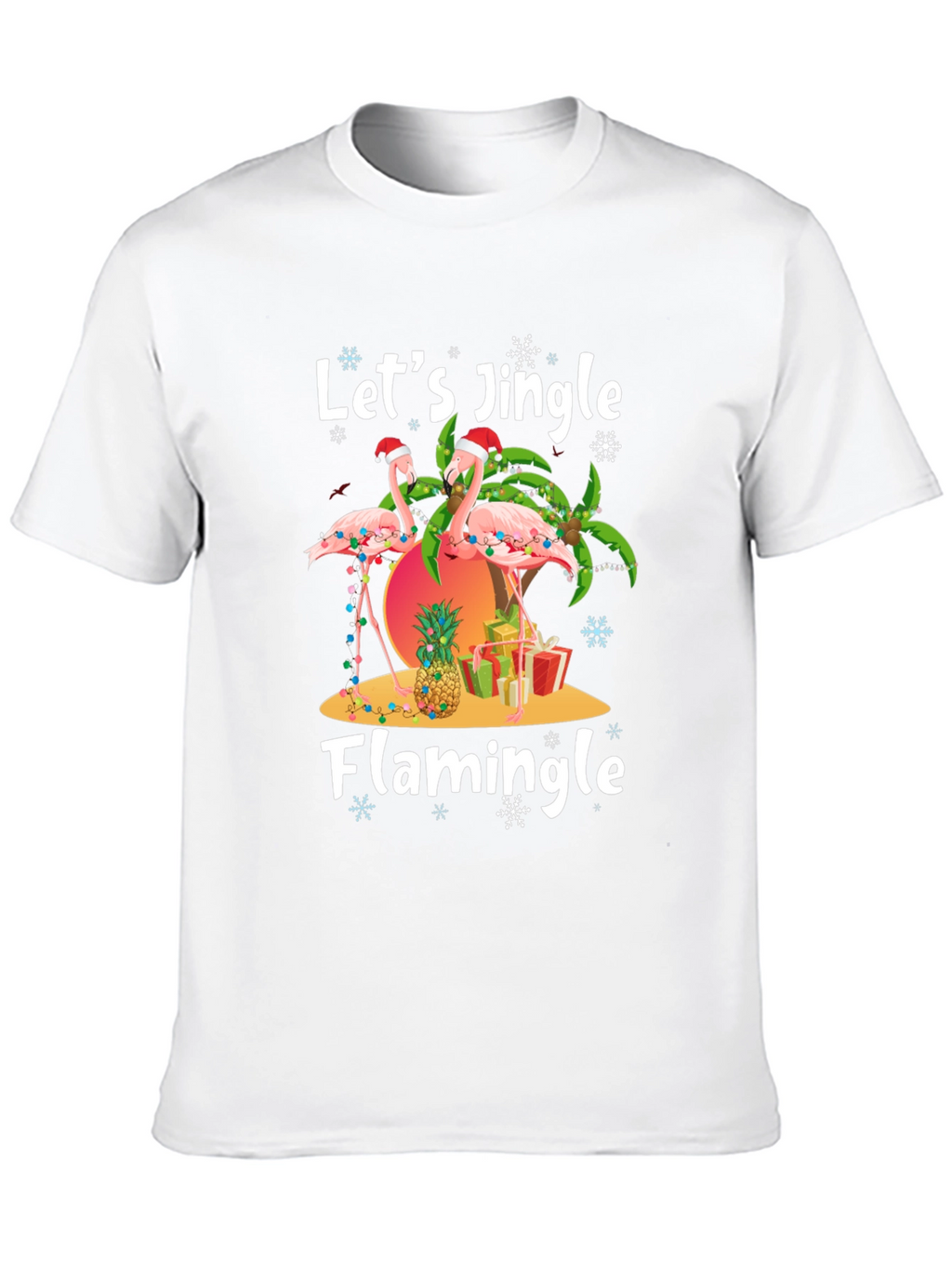 Christmas Flamingo T-Shirt - Jingle & Flamingle!