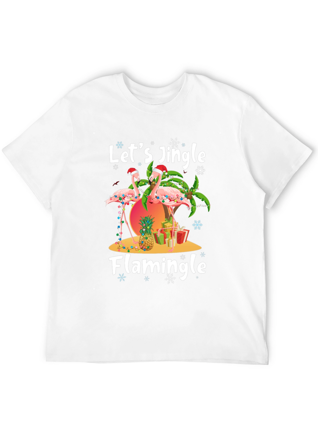 Christmas Flamingo T-Shirt - Jingle & Flamingle!