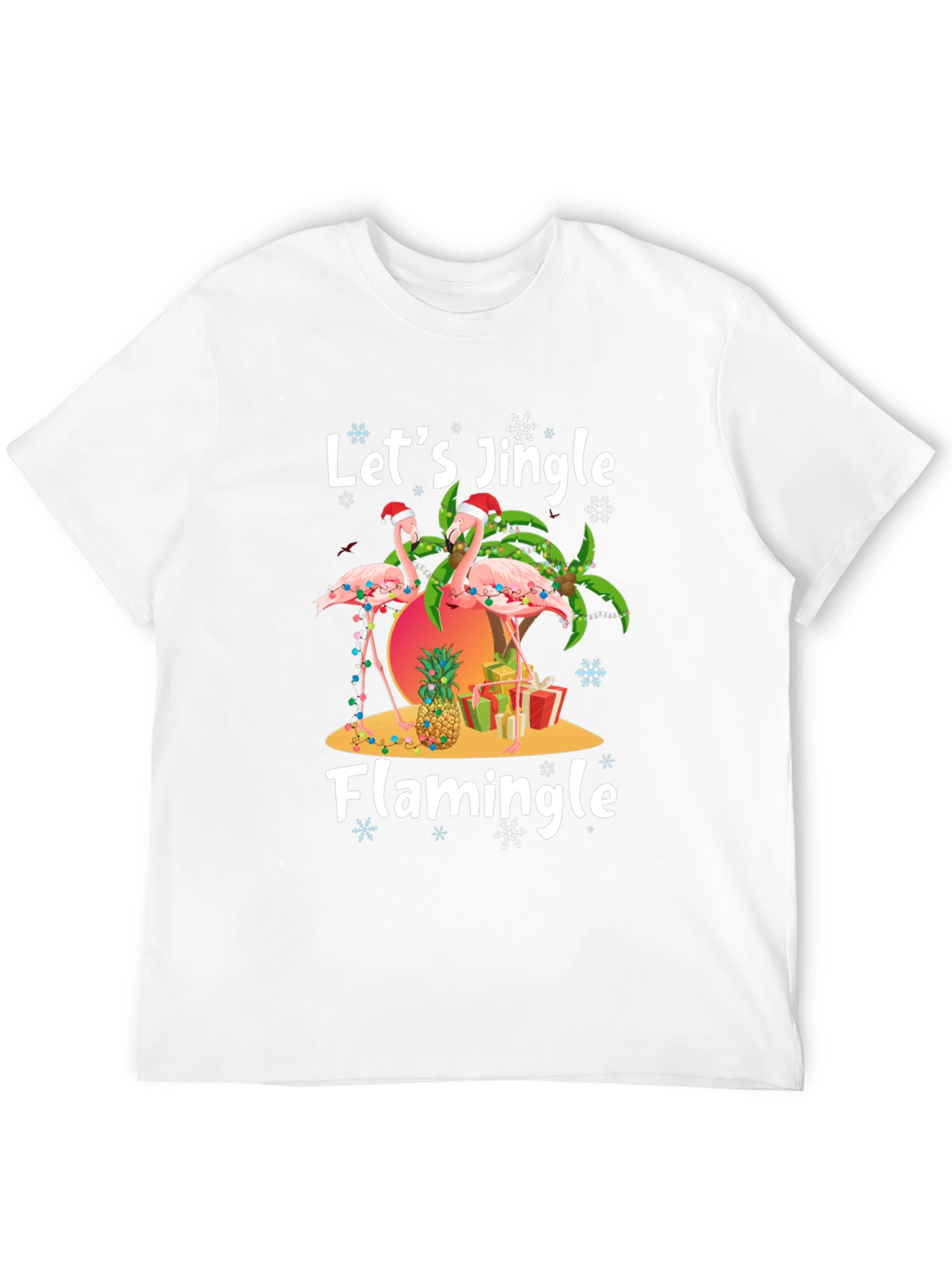 Christmas Flamingo T-Shirt - Jingle & Flamingle!
