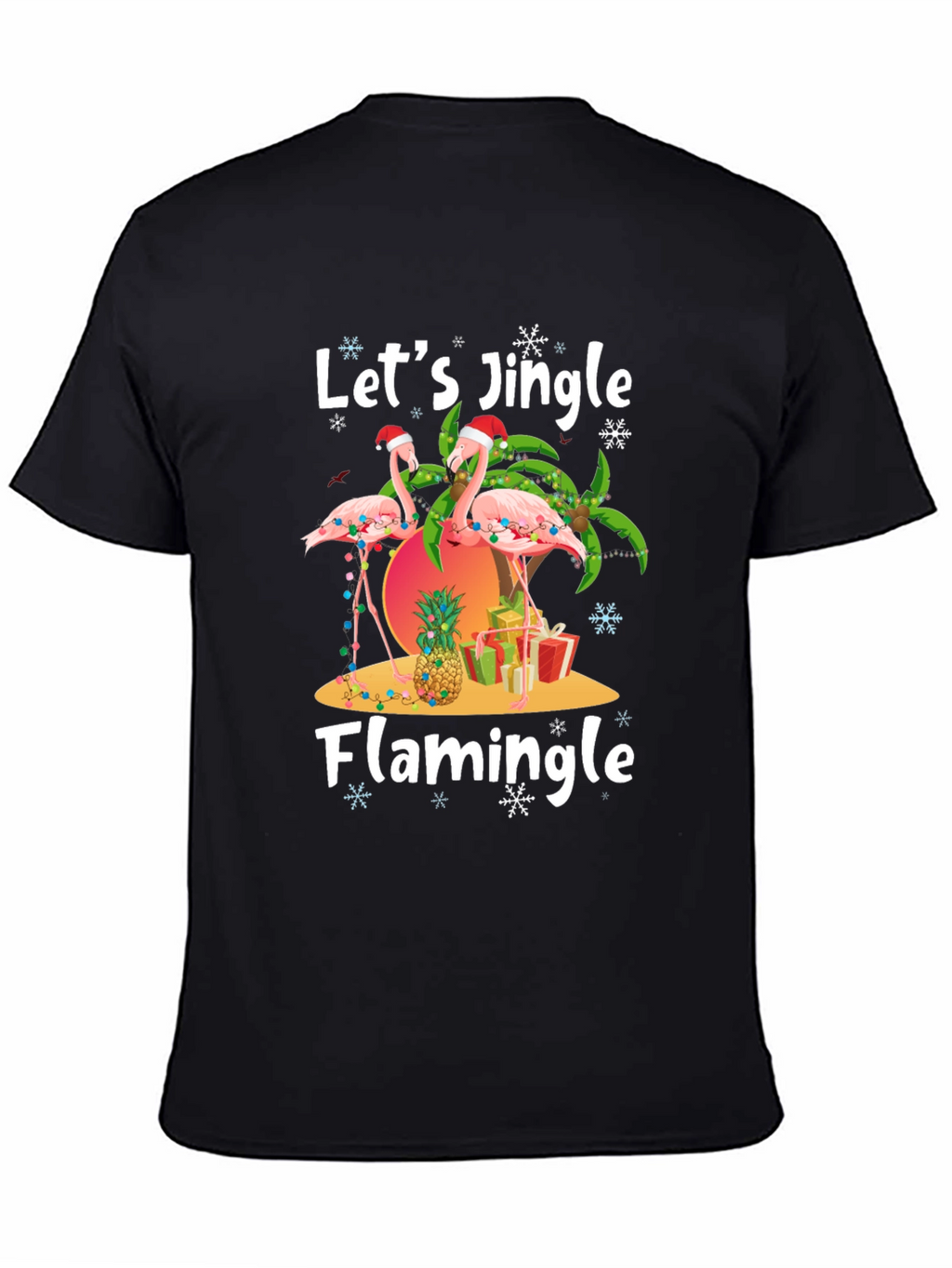 Christmas Flamingo T-Shirt - Jingle & Flamingle!