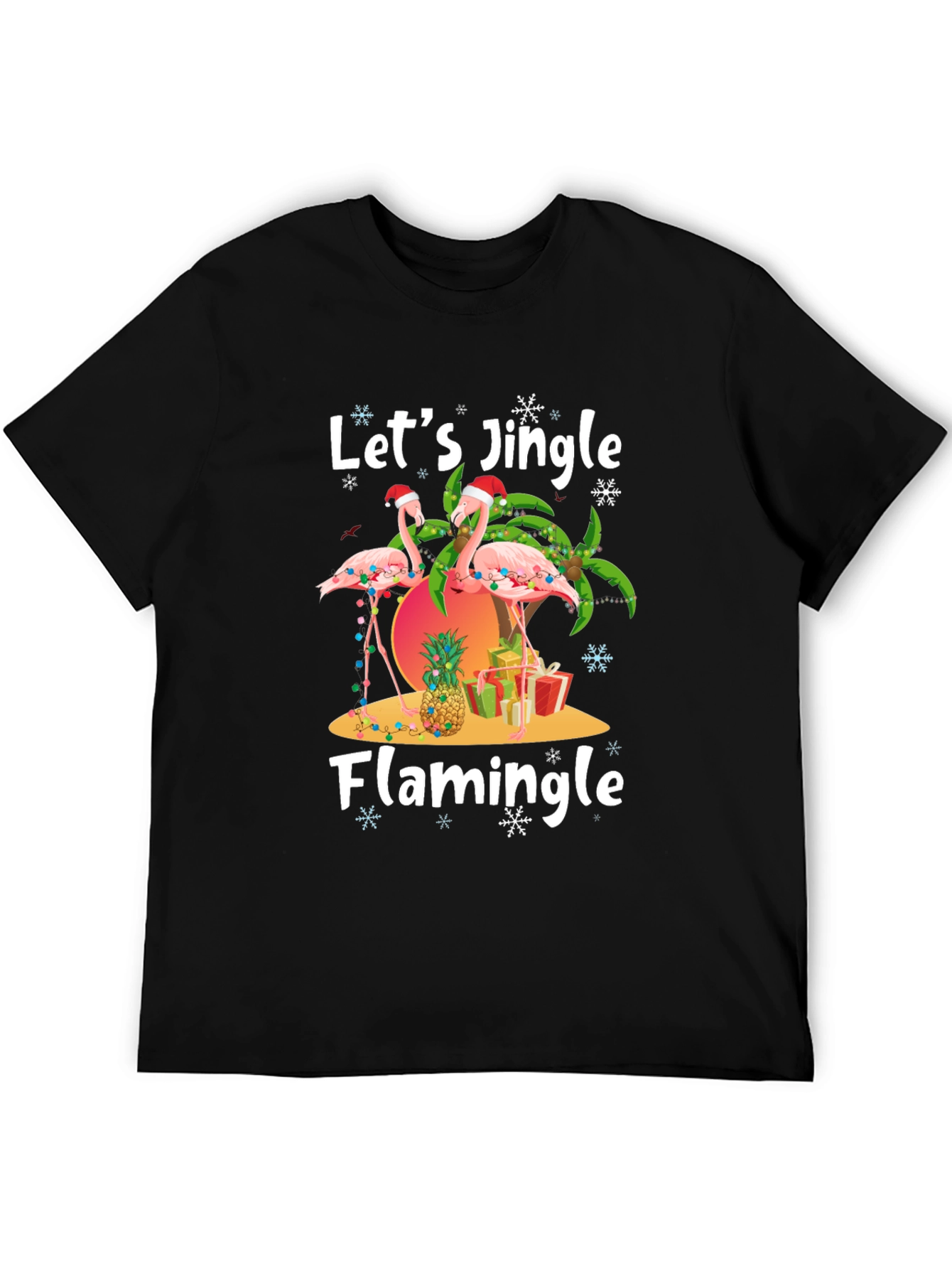 Christmas Flamingo T-Shirt - Jingle & Flamingle!