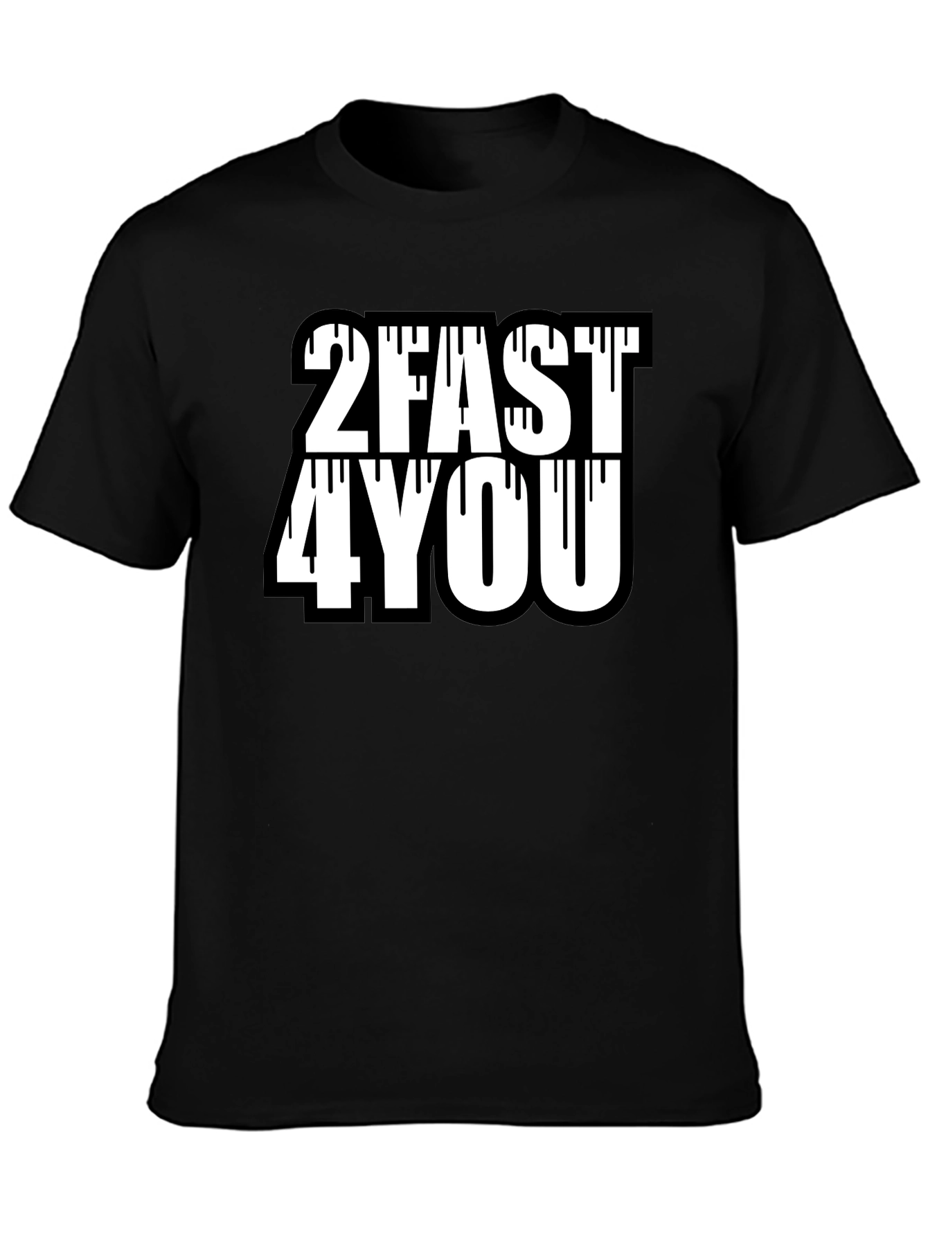 2Fast4You Graphic Tee - Mens Black T-Shirt