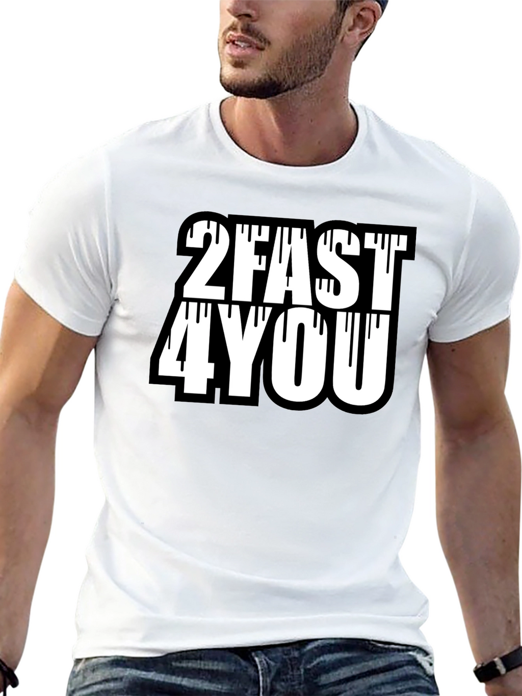 2Fast4You Graphic Tee - Mens Black T-Shirt