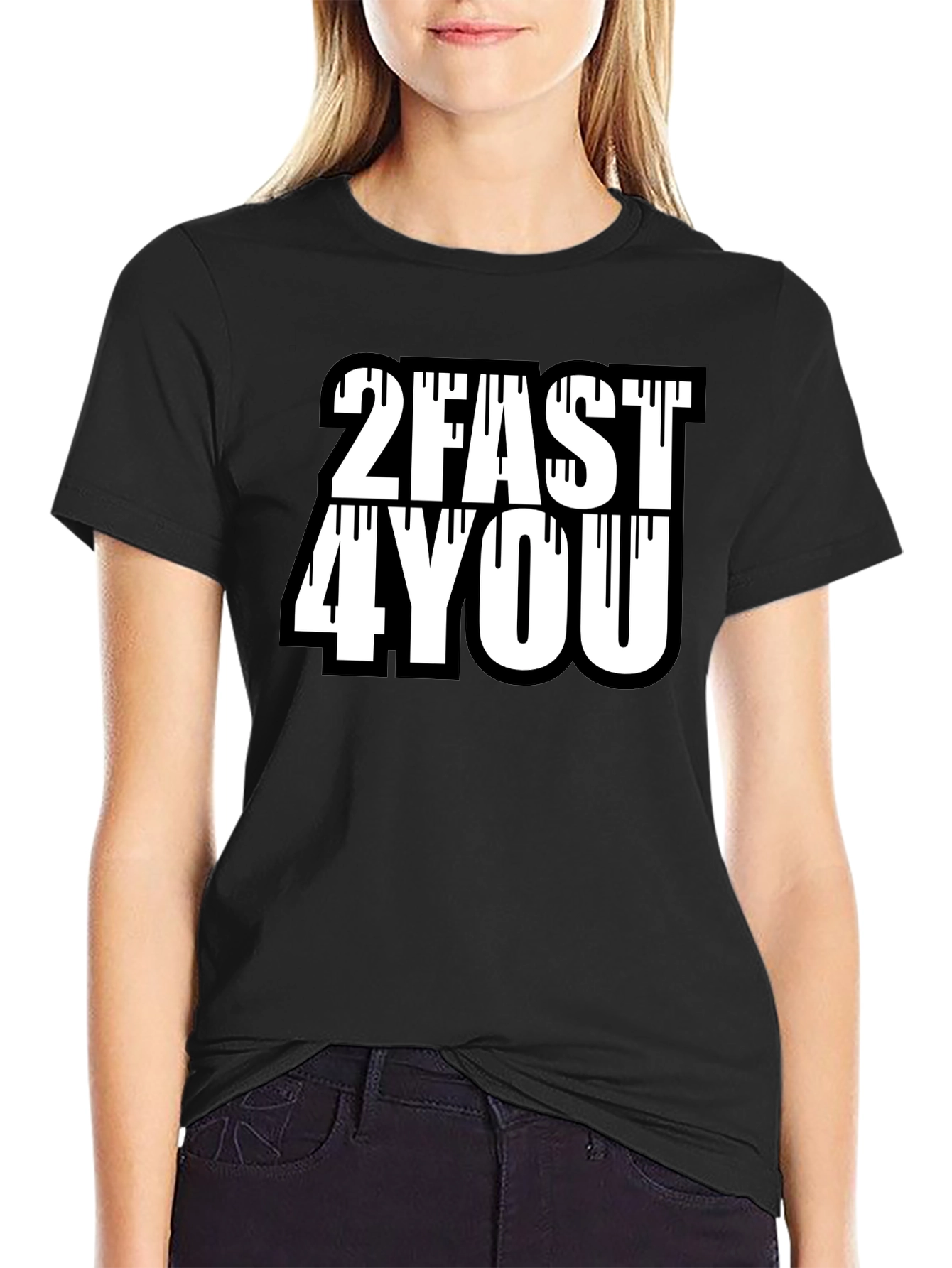 2Fast4You Graphic Tee - Mens Black T-Shirt