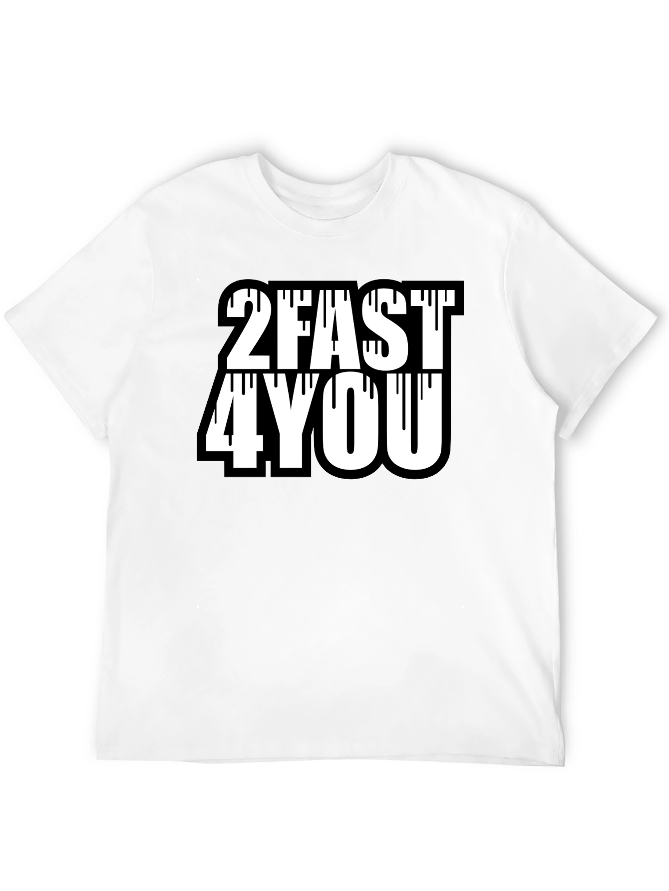 2Fast4You Graphic Tee - Mens Black T-Shirt