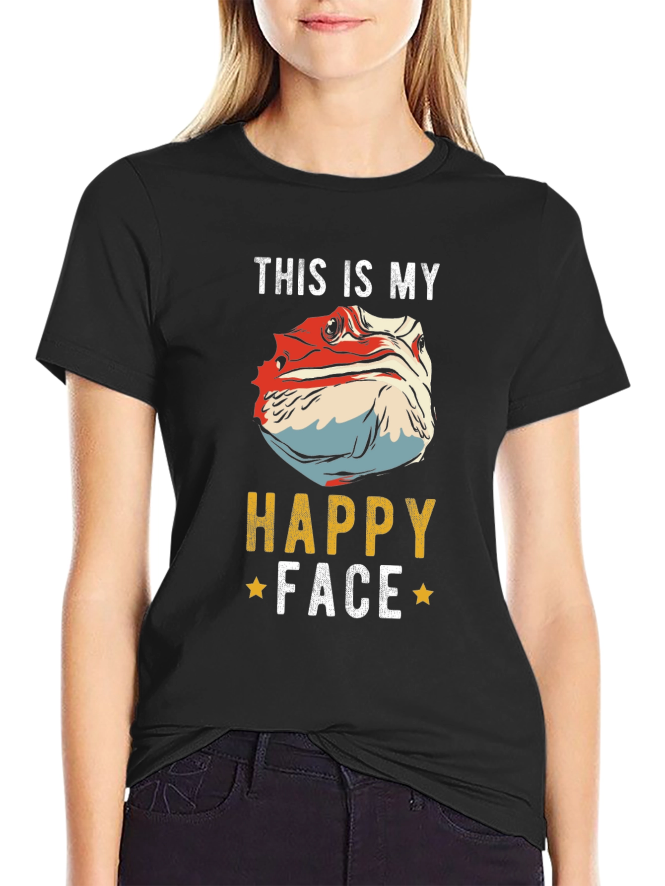 Bearded Dragon Happy Face T-Shirt