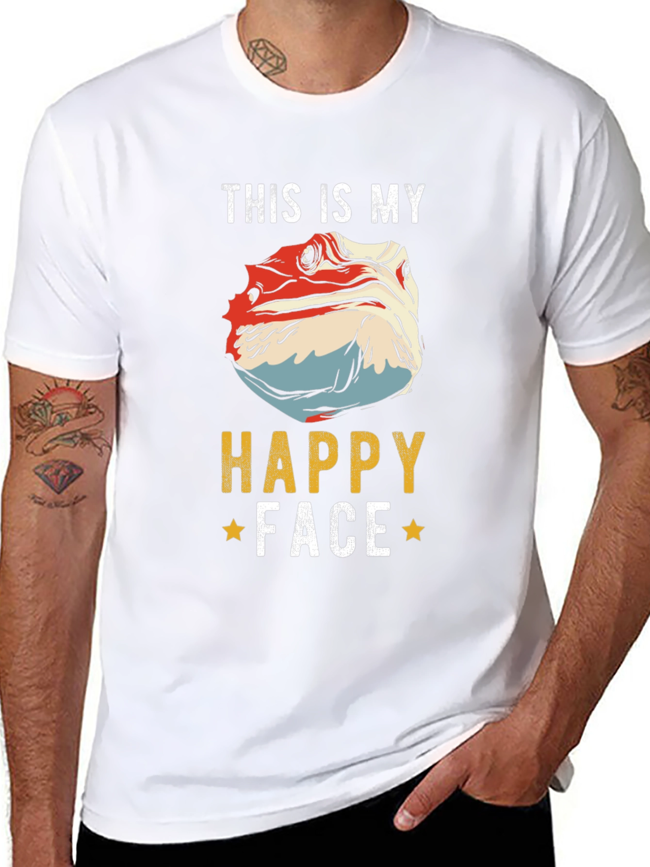 Bearded Dragon Happy Face T-Shirt