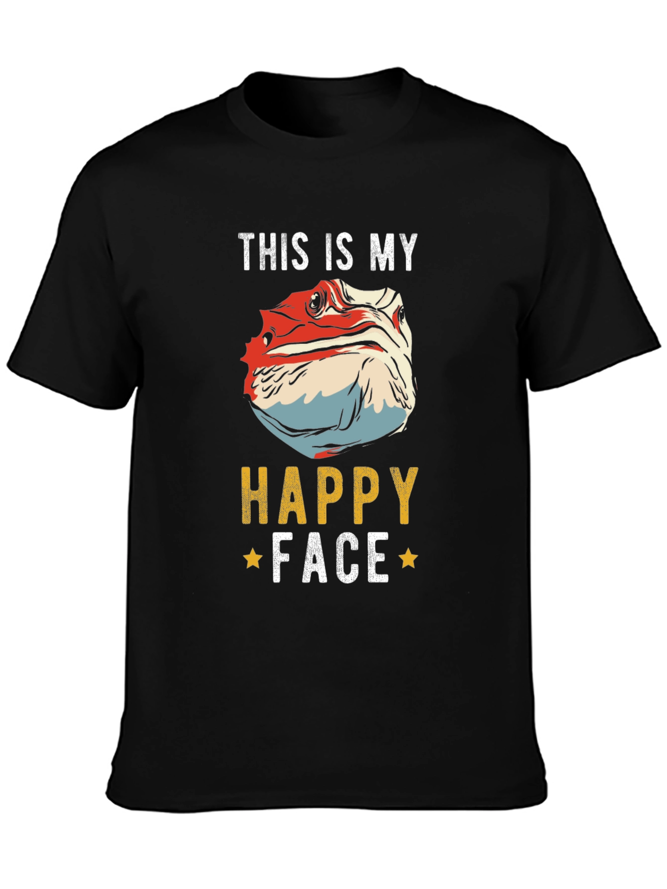 Bearded Dragon Happy Face T-Shirt