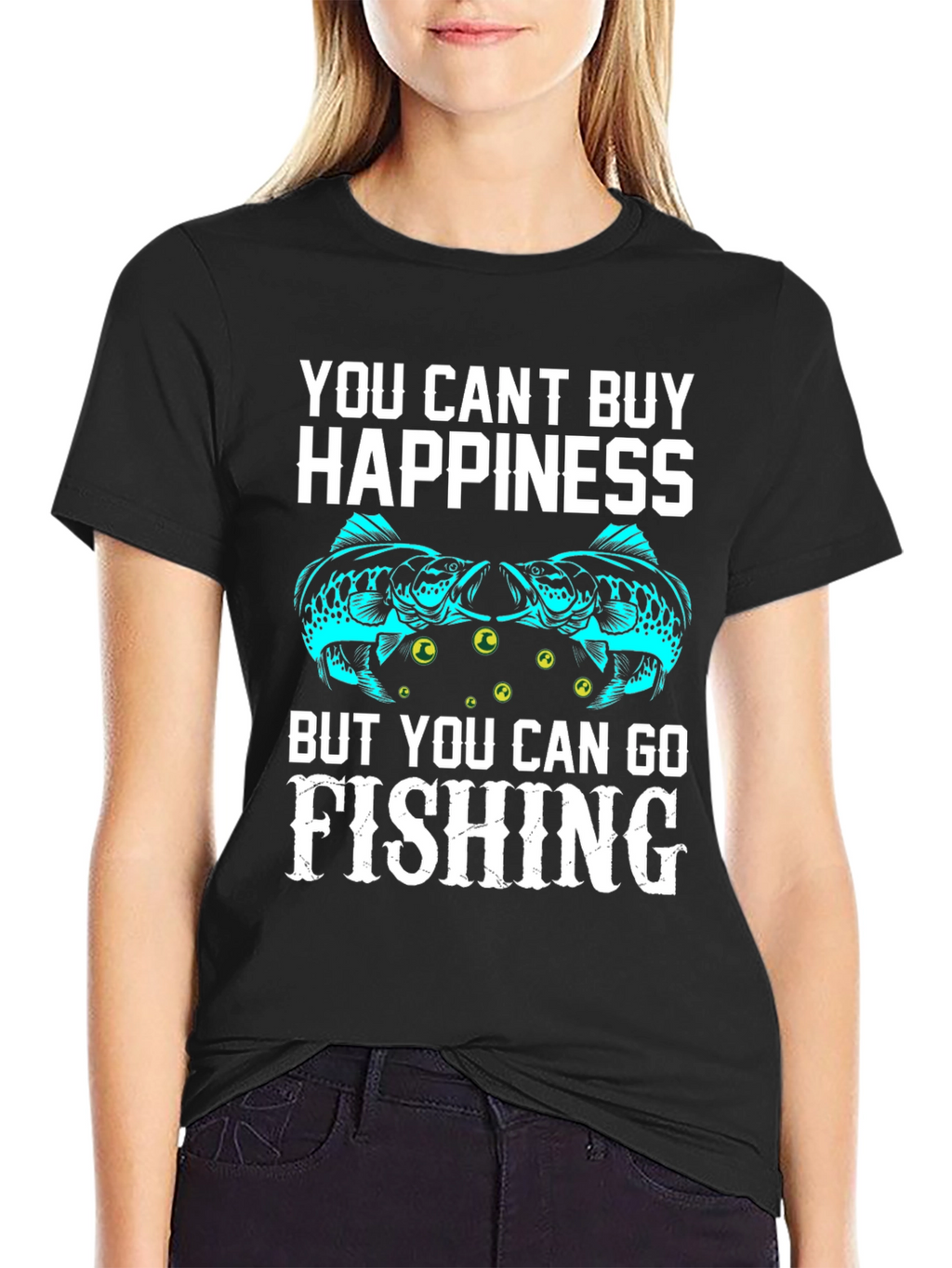 Fishing Happiness Graphic T-Shirt
