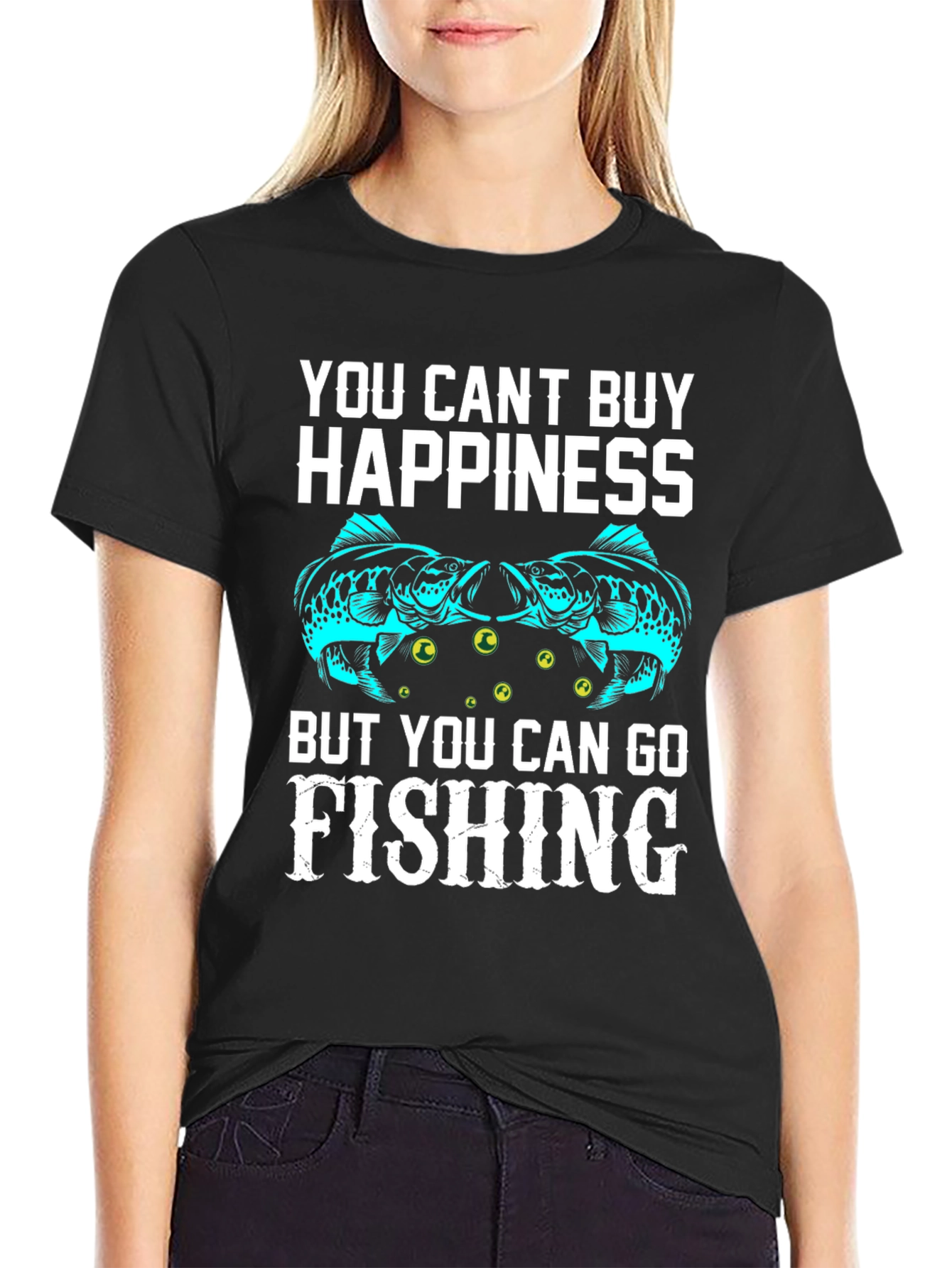 Fishing Happiness Graphic T-Shirt