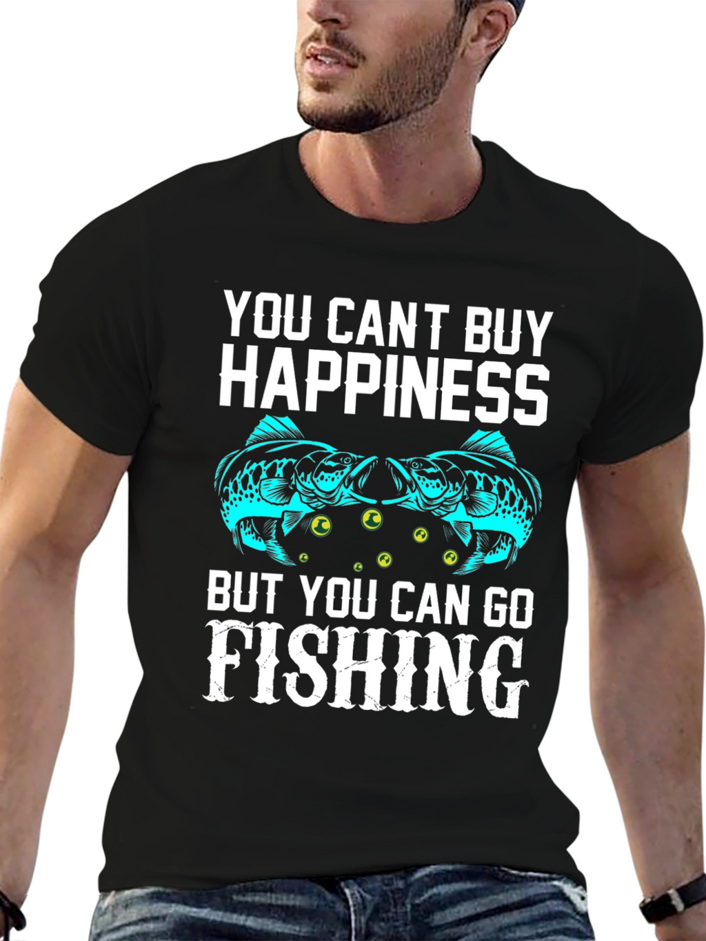 Fishing Happiness Graphic T-Shirt